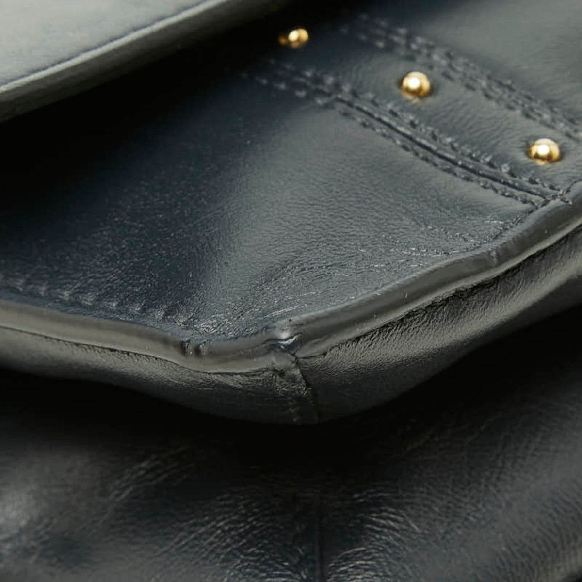 Valentino Black Leather Handbag Shoulder Bag (Pre-Owned)