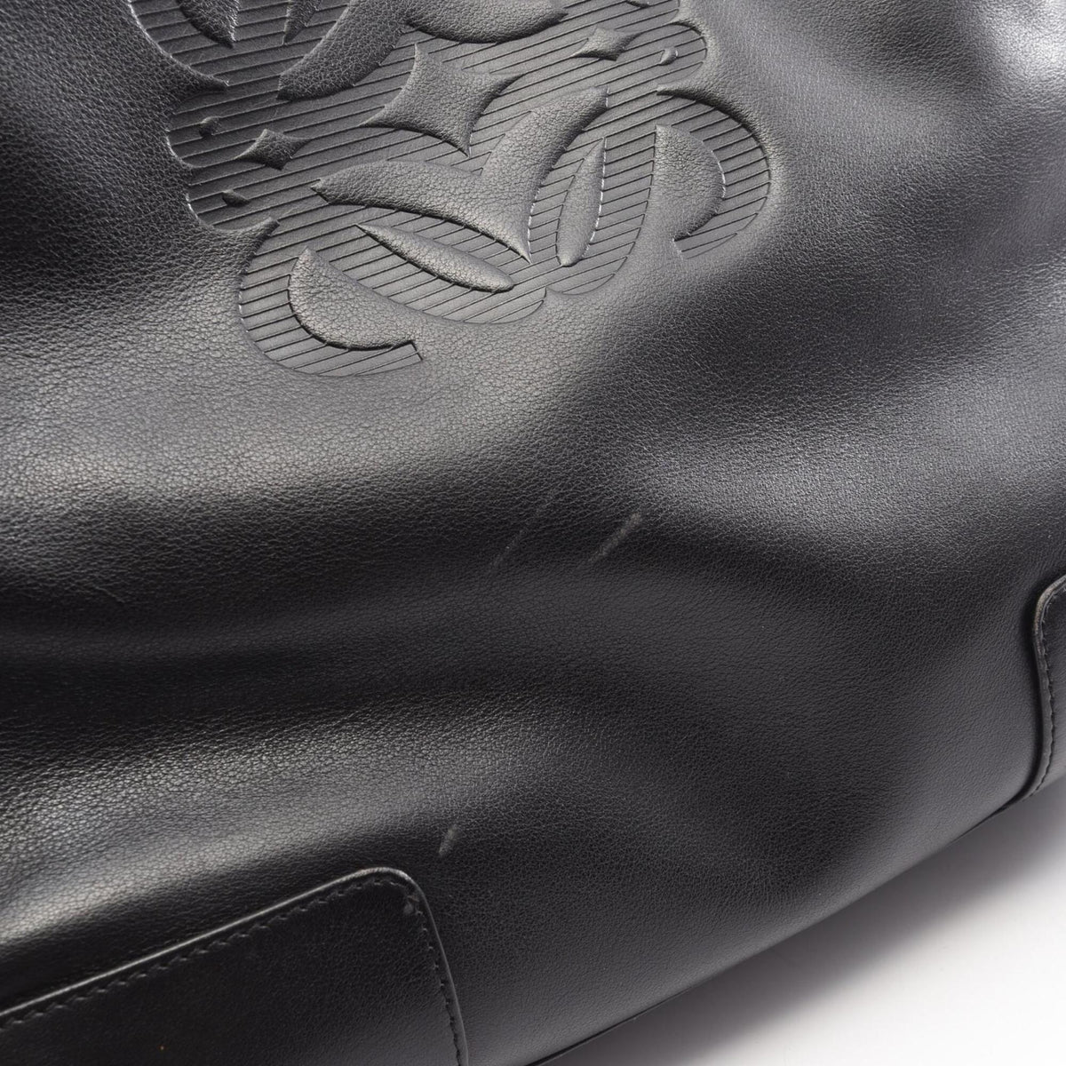 Loewe Black Leather Handbag Shoulder Bag (Pre-Owned)