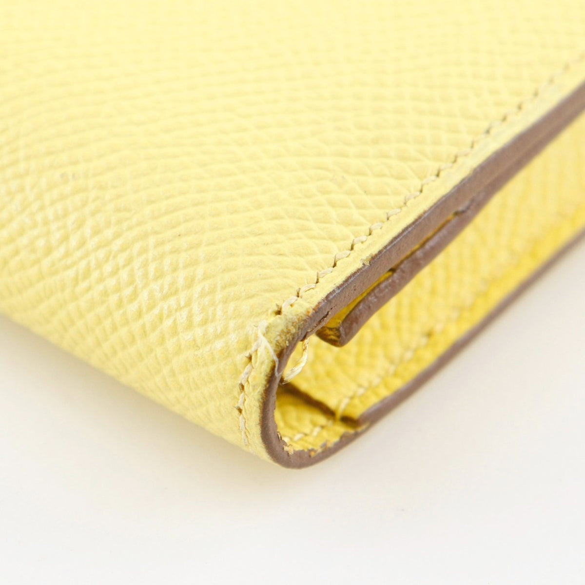 Hermes Yellow Epsom Leather Long Wallet (Bi-Fold) (Pre-Owned)