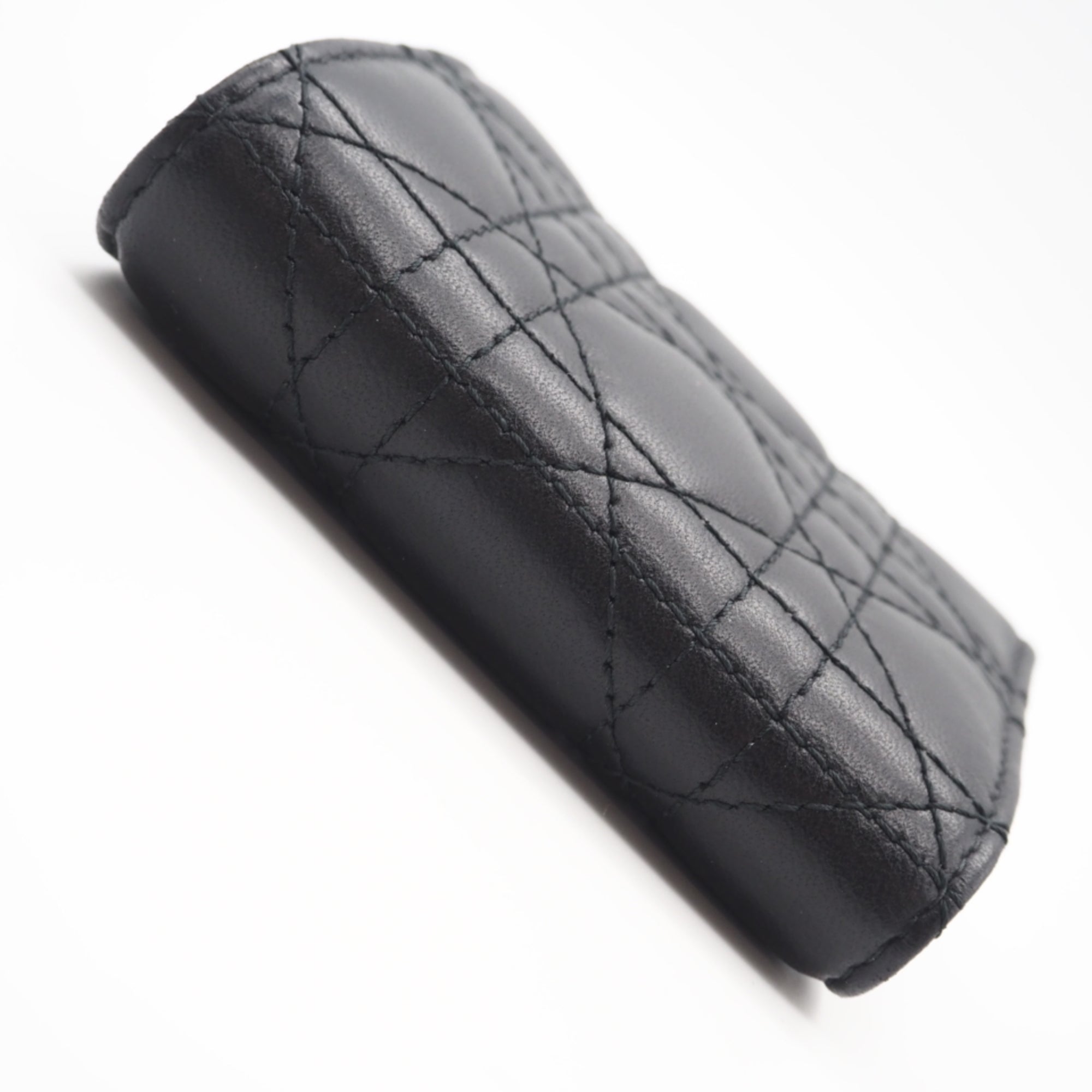 Christian Dior Black Leather Wallet (Tri-Fold) (Pre-Owned)