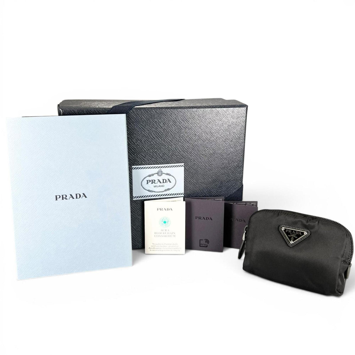Prada Black Nylon Pouch (Pre-Owned)