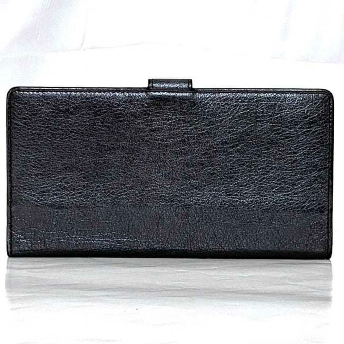 Salvatore Ferragamo Vara Silver Leather Long Wallet (Bi-Fold) (Pre-Owned)