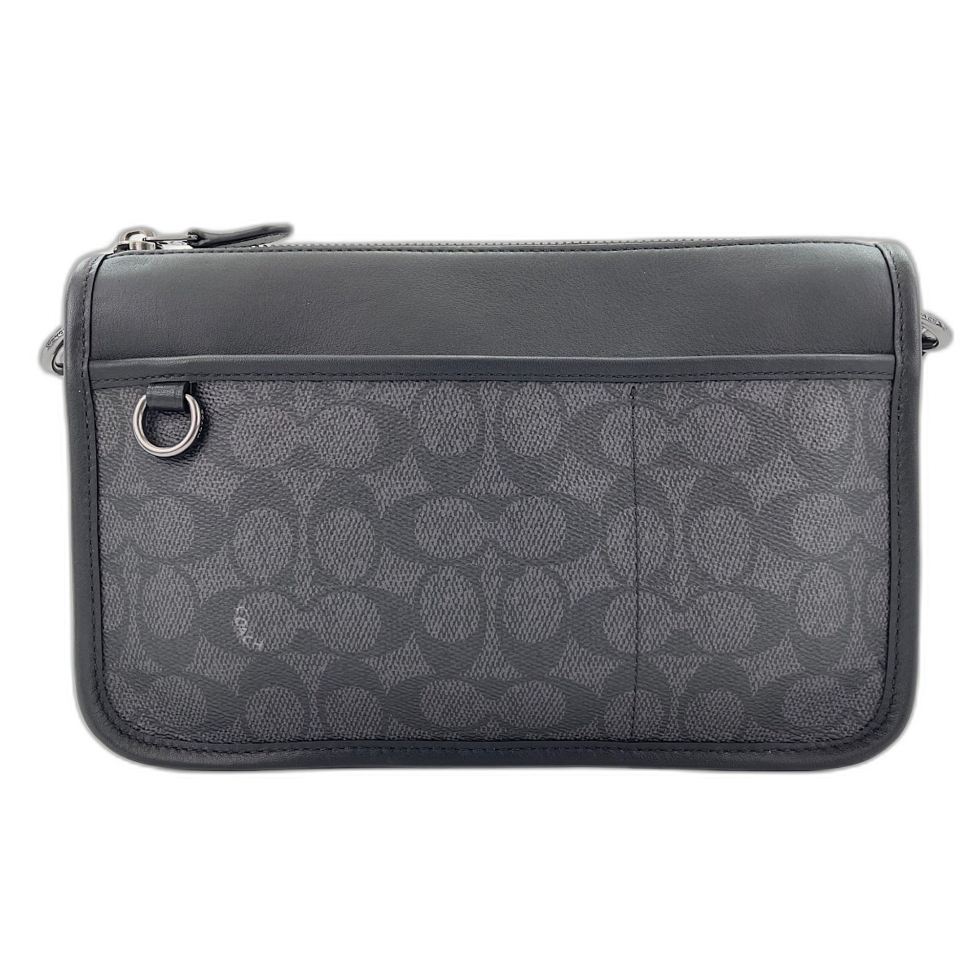 Coach Black Canvas Shoulder Bag (Pre-Owned)