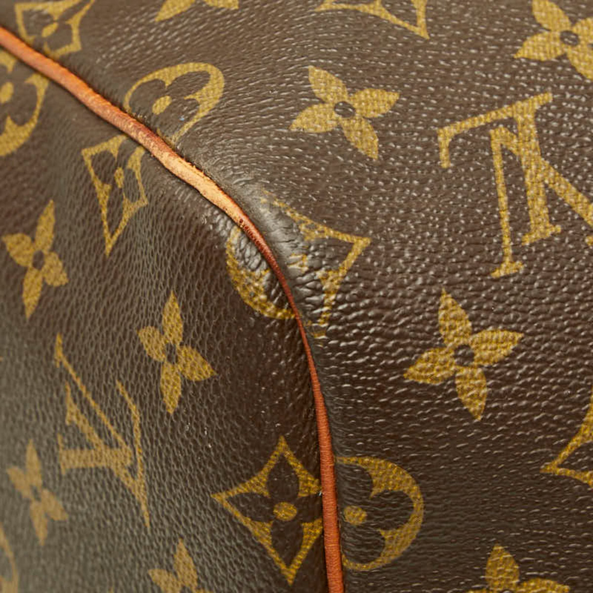 Louis Vuitton Brown Pvc Leather Boston Bag Shoulder Bag (Pre-Owned)