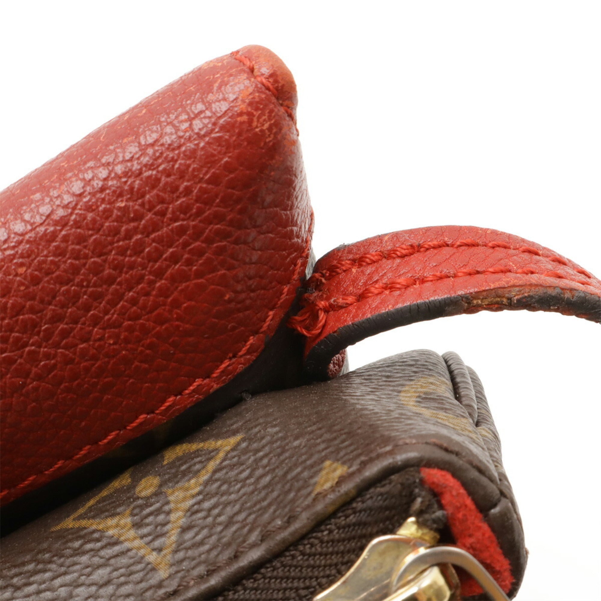 Louis Vuitton Cerise Monogram Canvas Leather Pochette Shoulder Bag (Pre-Owned)