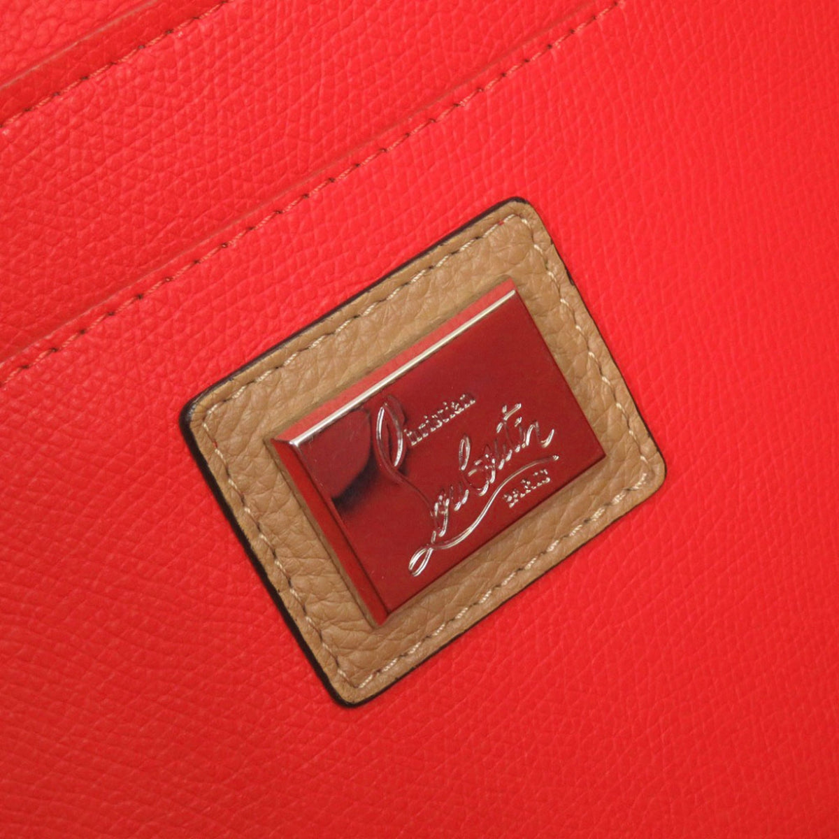 Christian Louboutin Beige Leather Tote Bag (Pre-Owned)