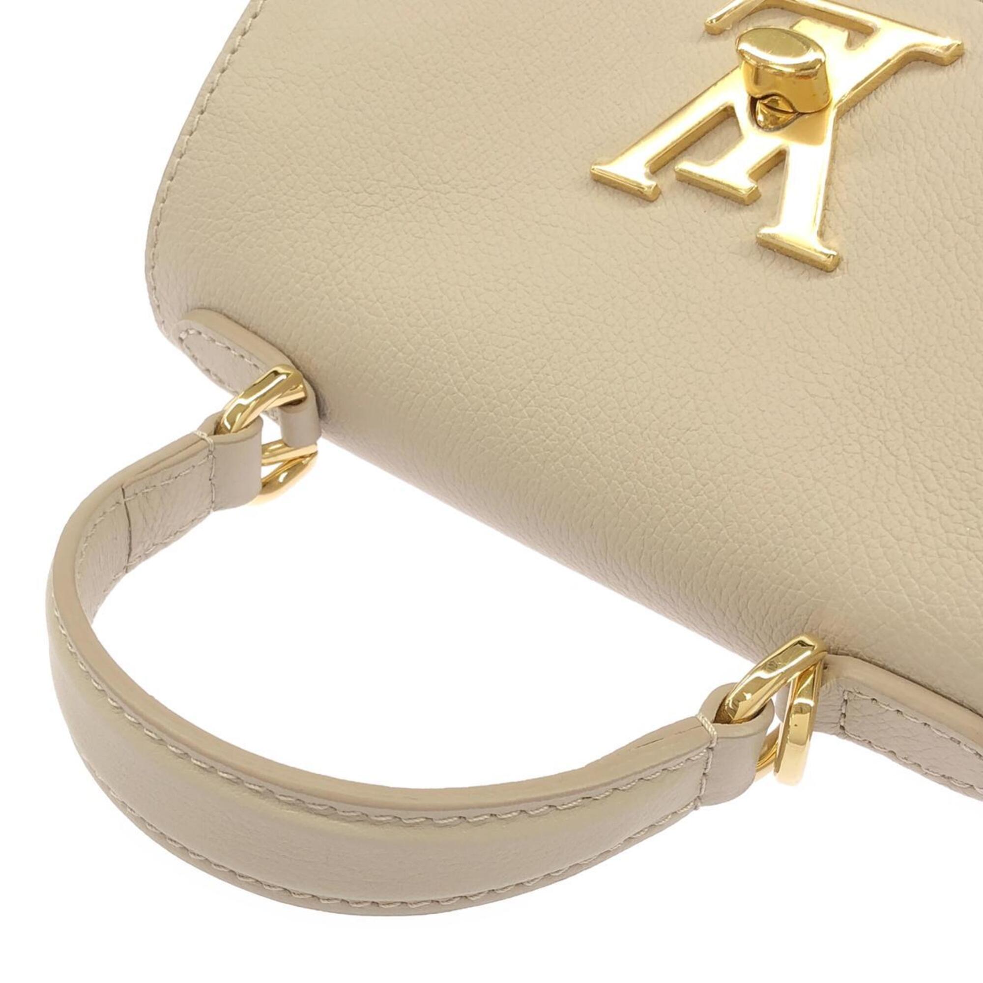Louis Vuitton Grayish Leather Handbag (Pre-Owned)