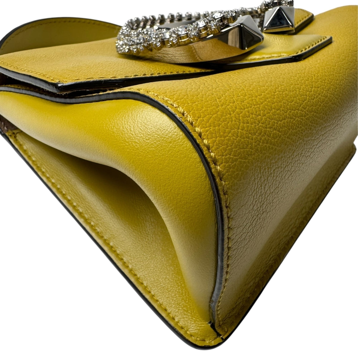 Jimmy Choo Yellow Leather Handbag Shoulder Bag (Pre-Owned)
