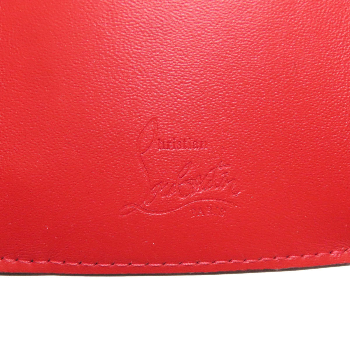 Christian Louboutin Black Patent Leather Wallet (Tri-Fold) (Pre-Owned)