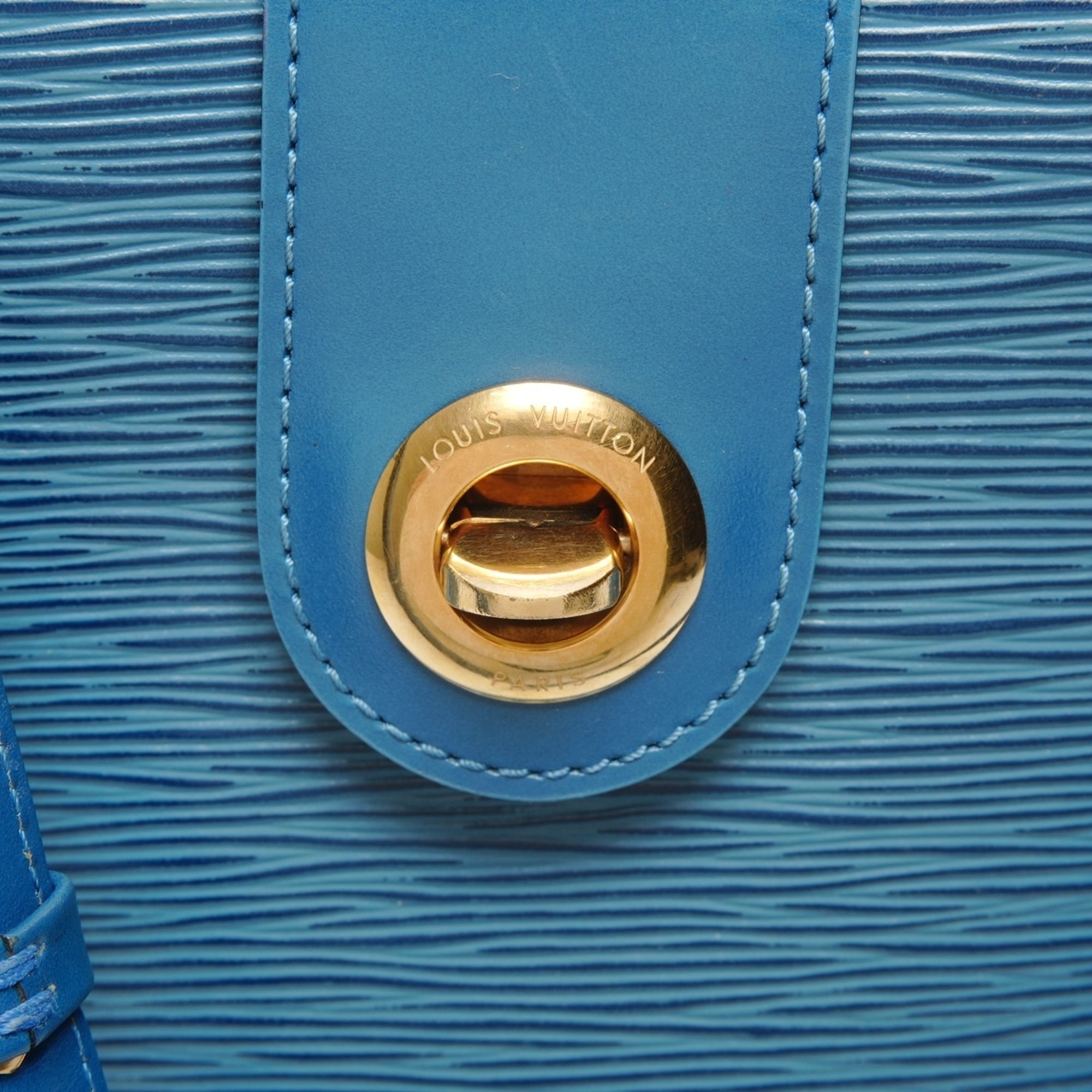 Louis Vuitton Epi Blue Epi Leather Shoulder Bag (Pre-Owned)