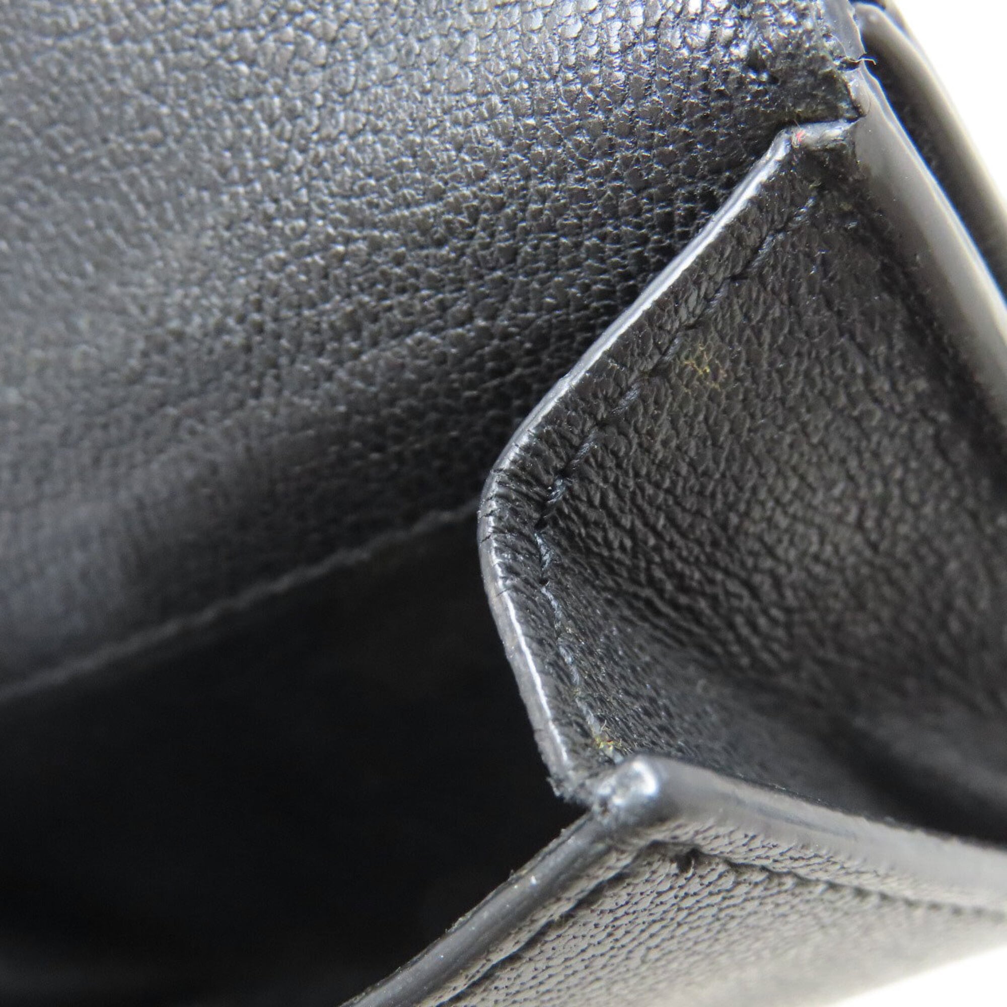 Yves Saint Laurent Black Blue Wallet (Tri-Fold) (Pre-Owned)