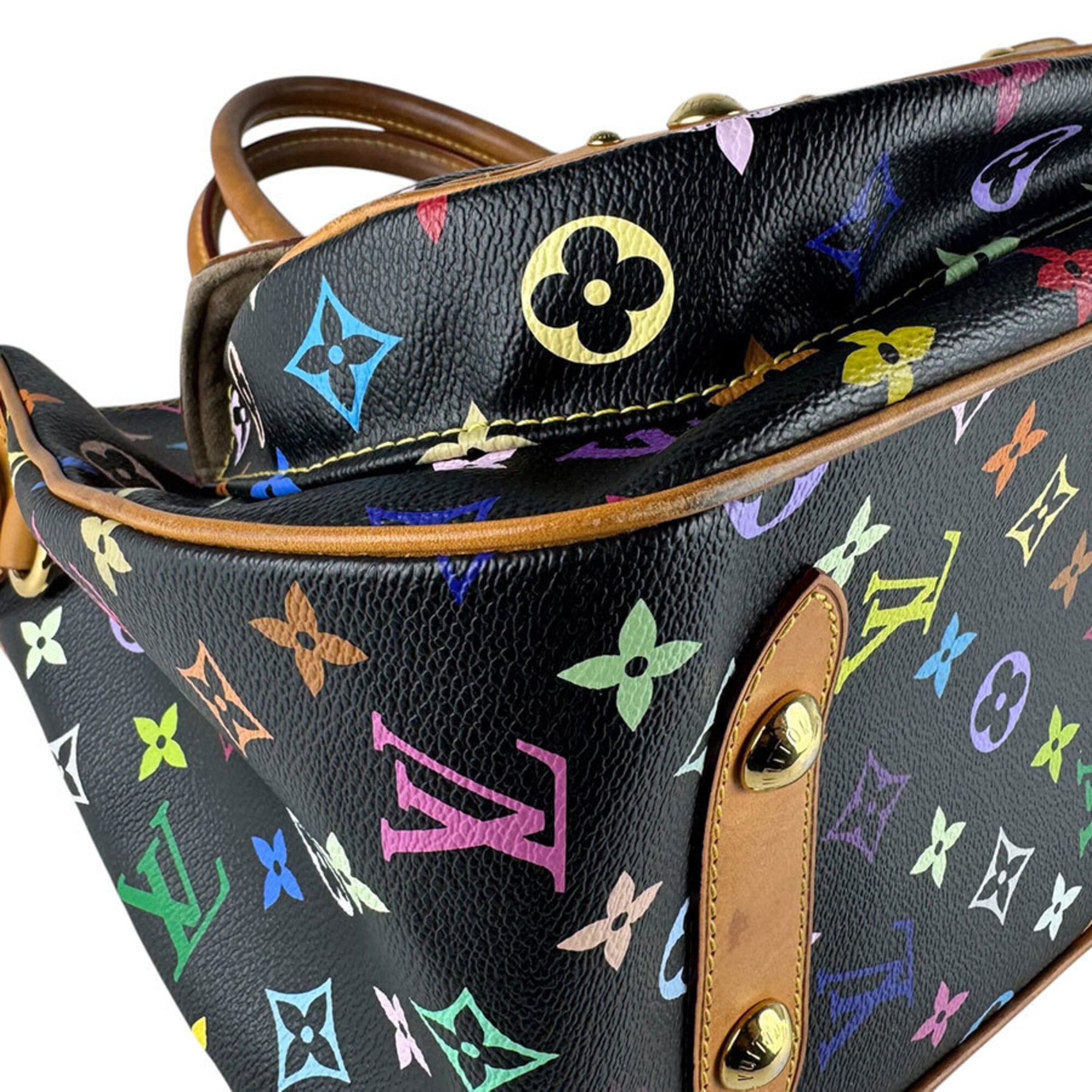 Louis Vuitton Multi-Color Noir Monogram Multicolore Handbag Shoulder Bag (Pre-Owned)