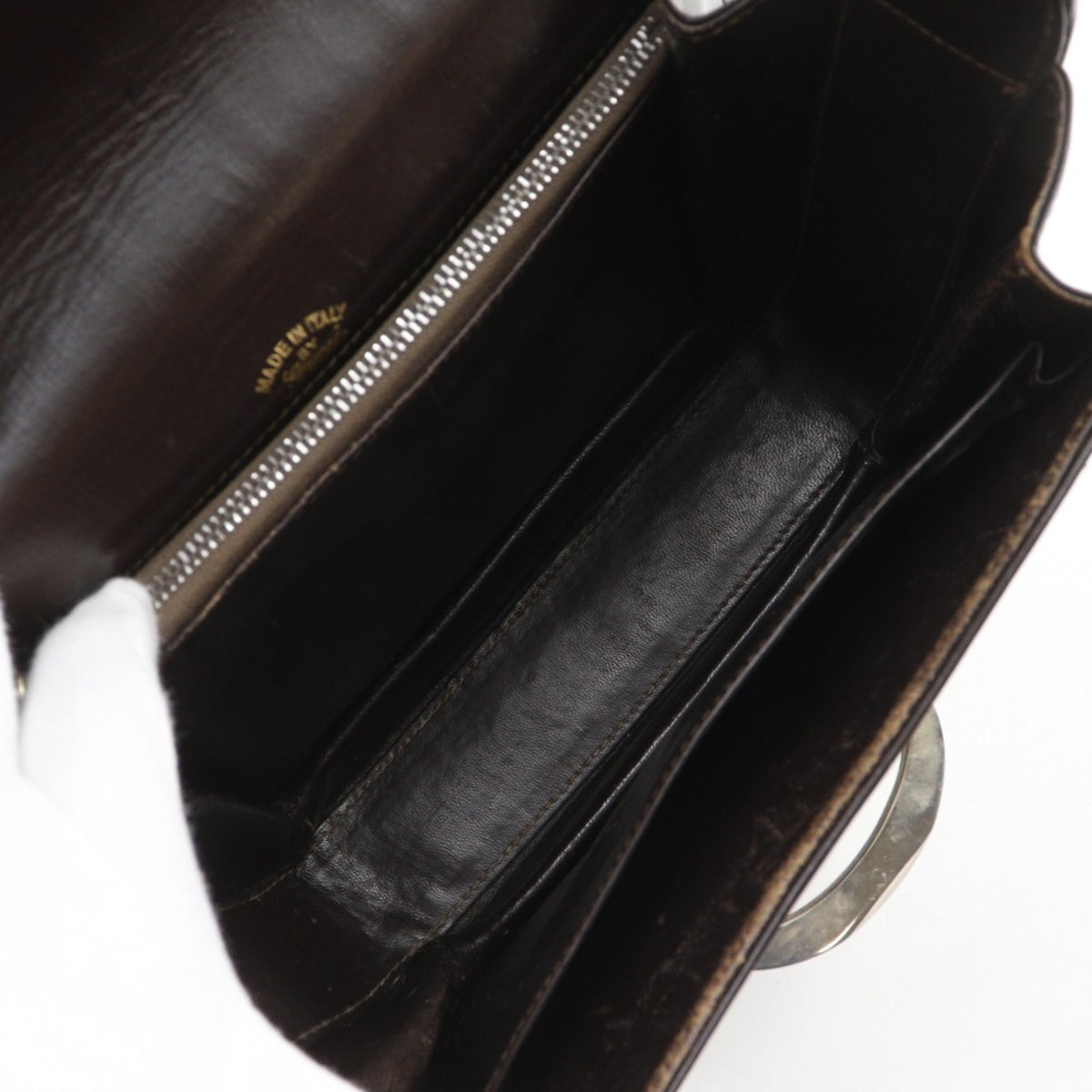 Gucci Brown Leather Shoulder Bag (Pre-Owned)