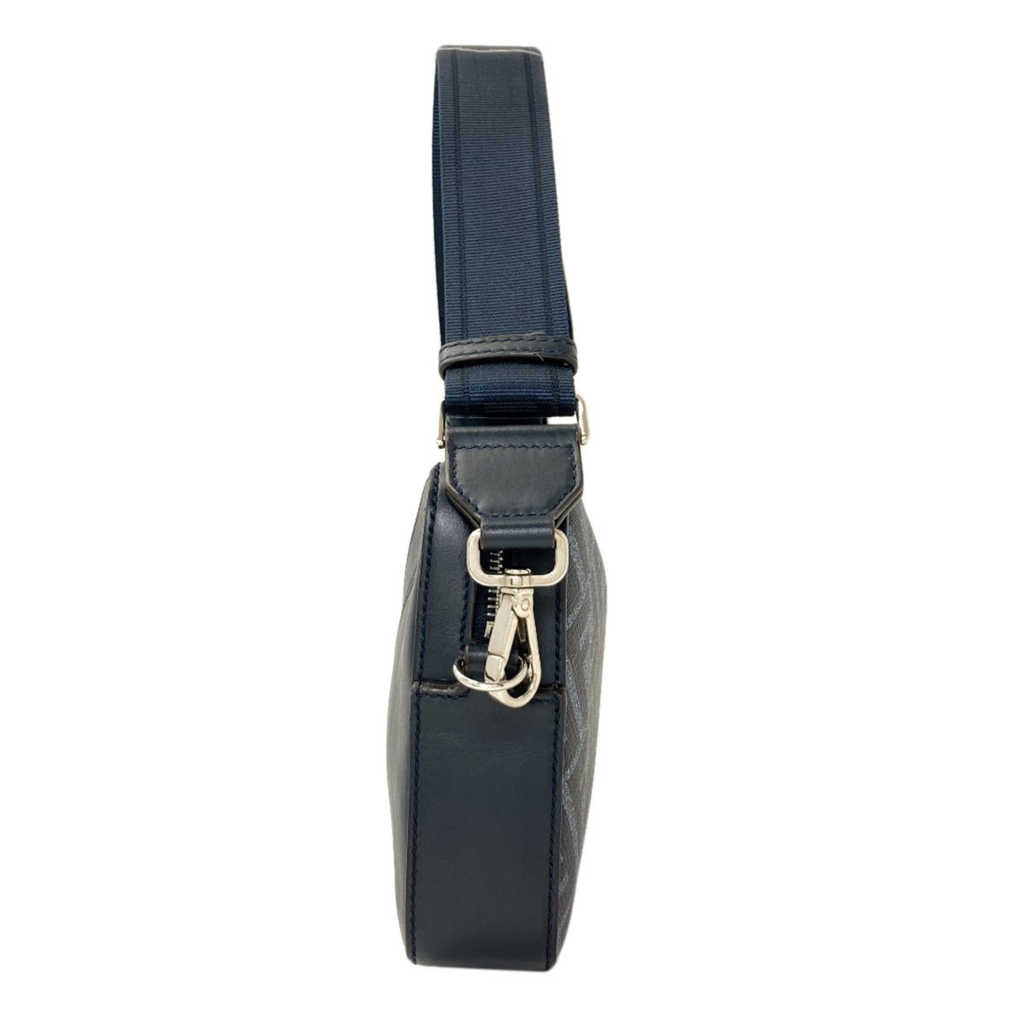 Fendi Navy Leather Shoulder Bag (Pre-Owned)