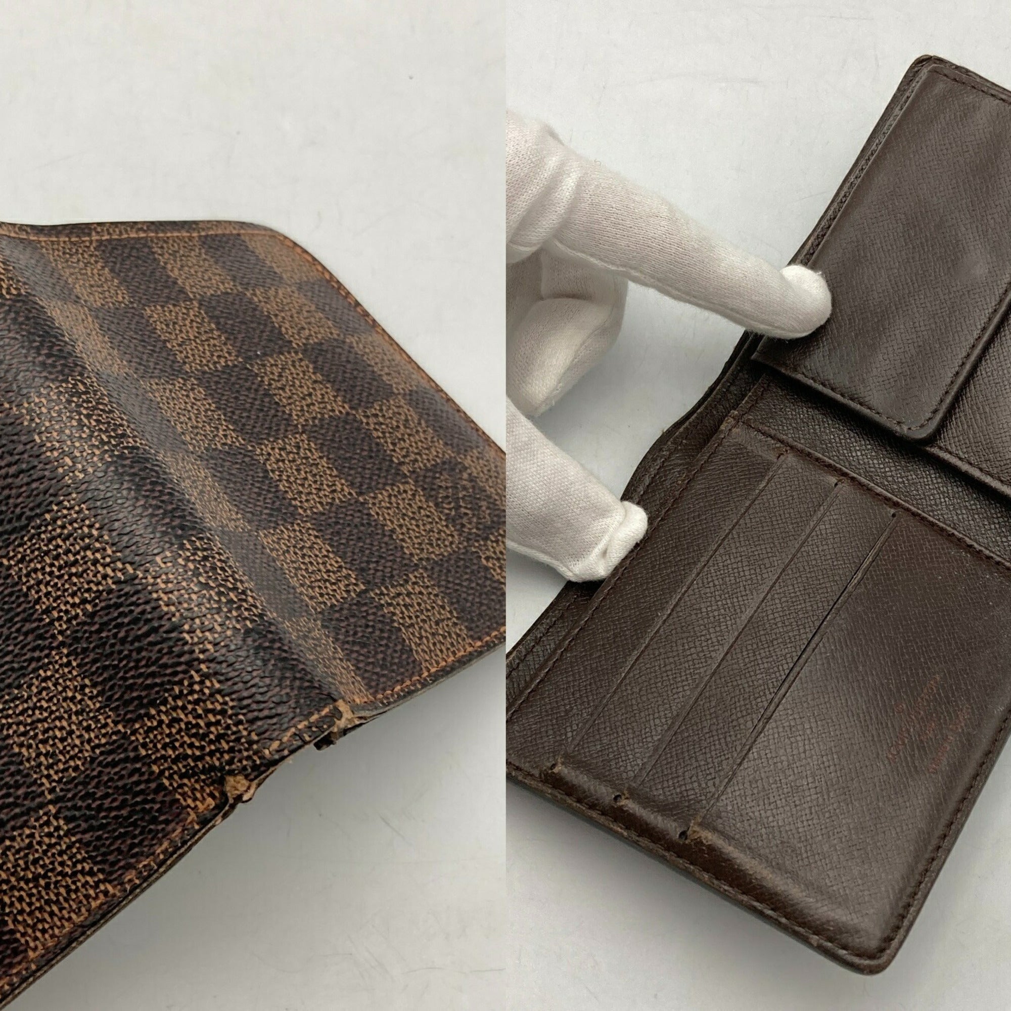 Louis Vuitton Brown Pvc Leather Wallet (Bi-Fold) (Pre-Owned)