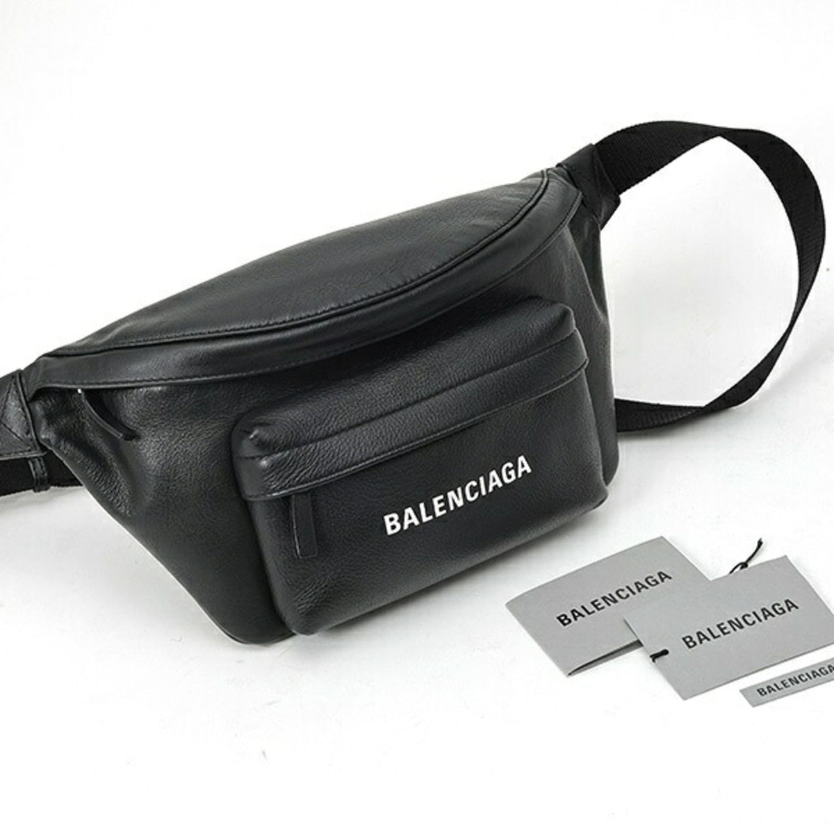 Balenciaga Black Leather Sling Bag (Pre-Owned)