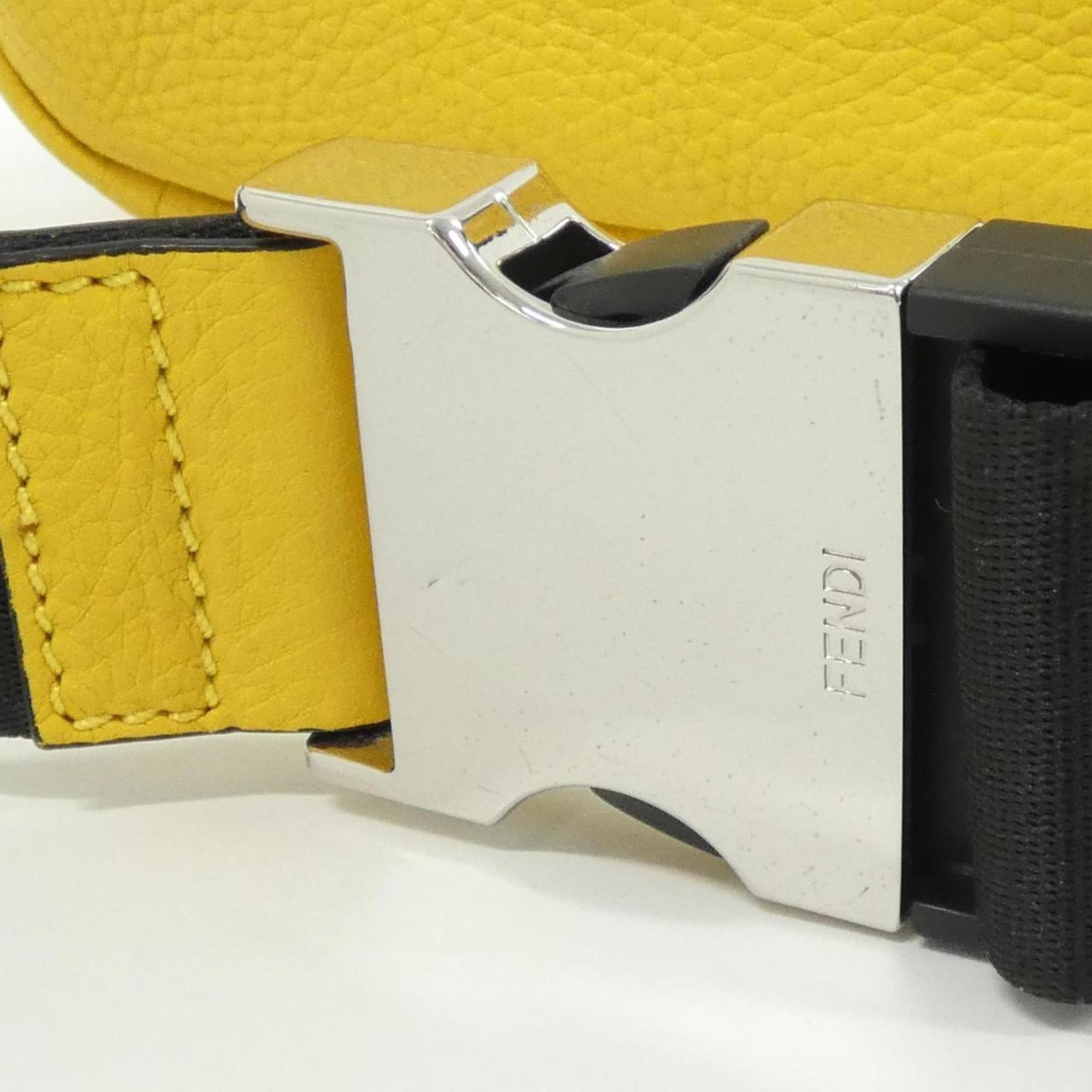 Fendi Yellow Leather Fanny Pack (Pre-Owned)