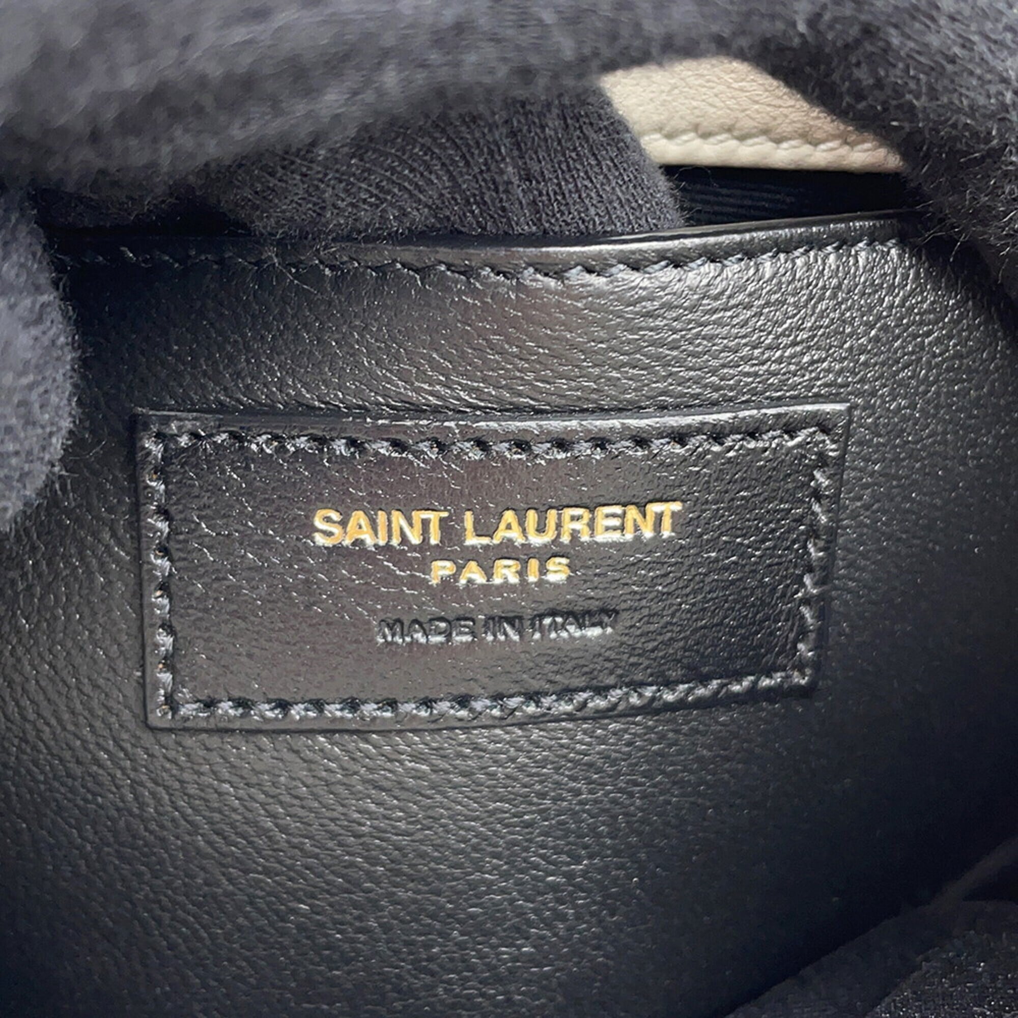 Saint Laurent White Leather Handbag Shoulder Bag (Pre-Owned)