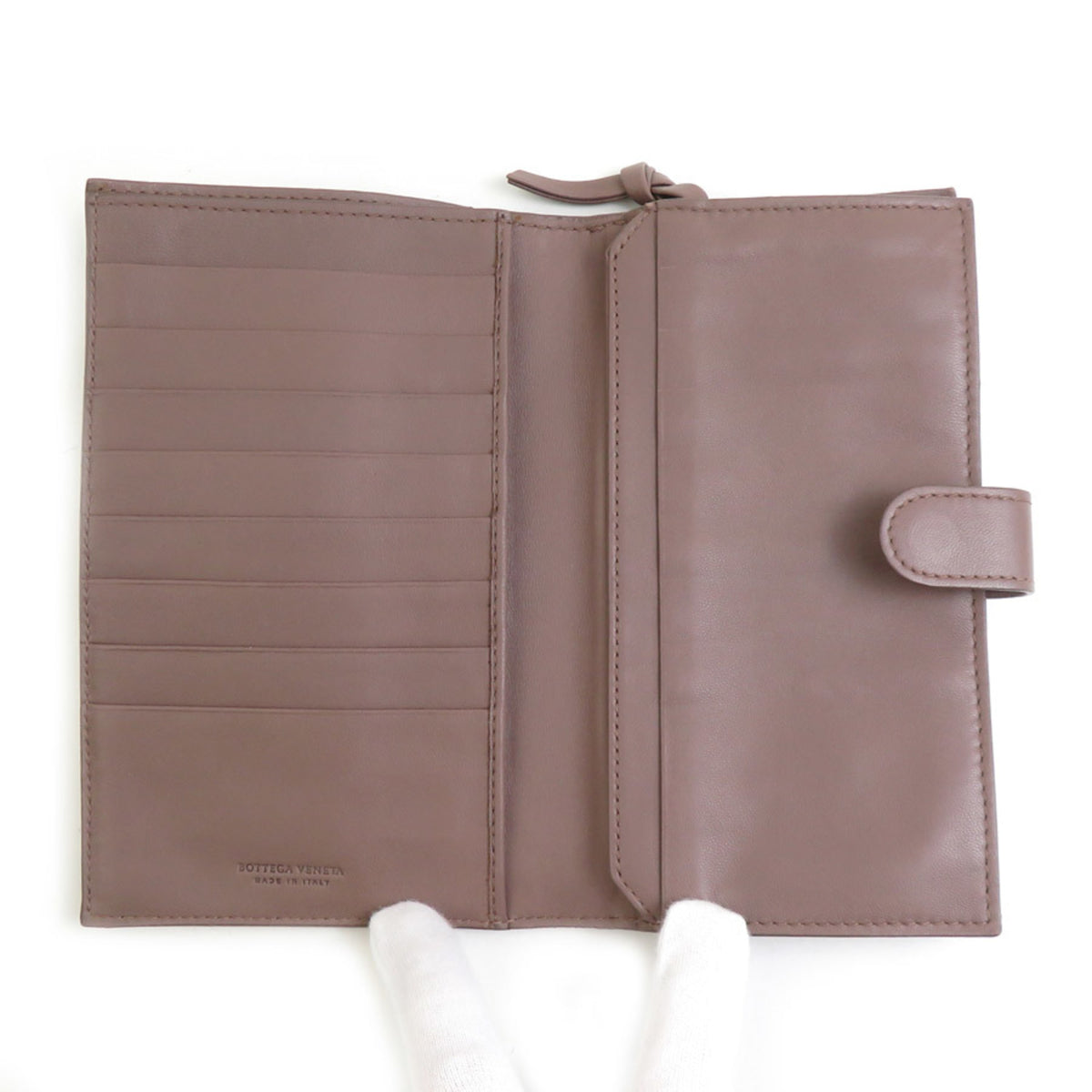 Bottega Veneta Light Brown Intrecciato Middle Wallet (Bi-Fold) (Pre-Owned)