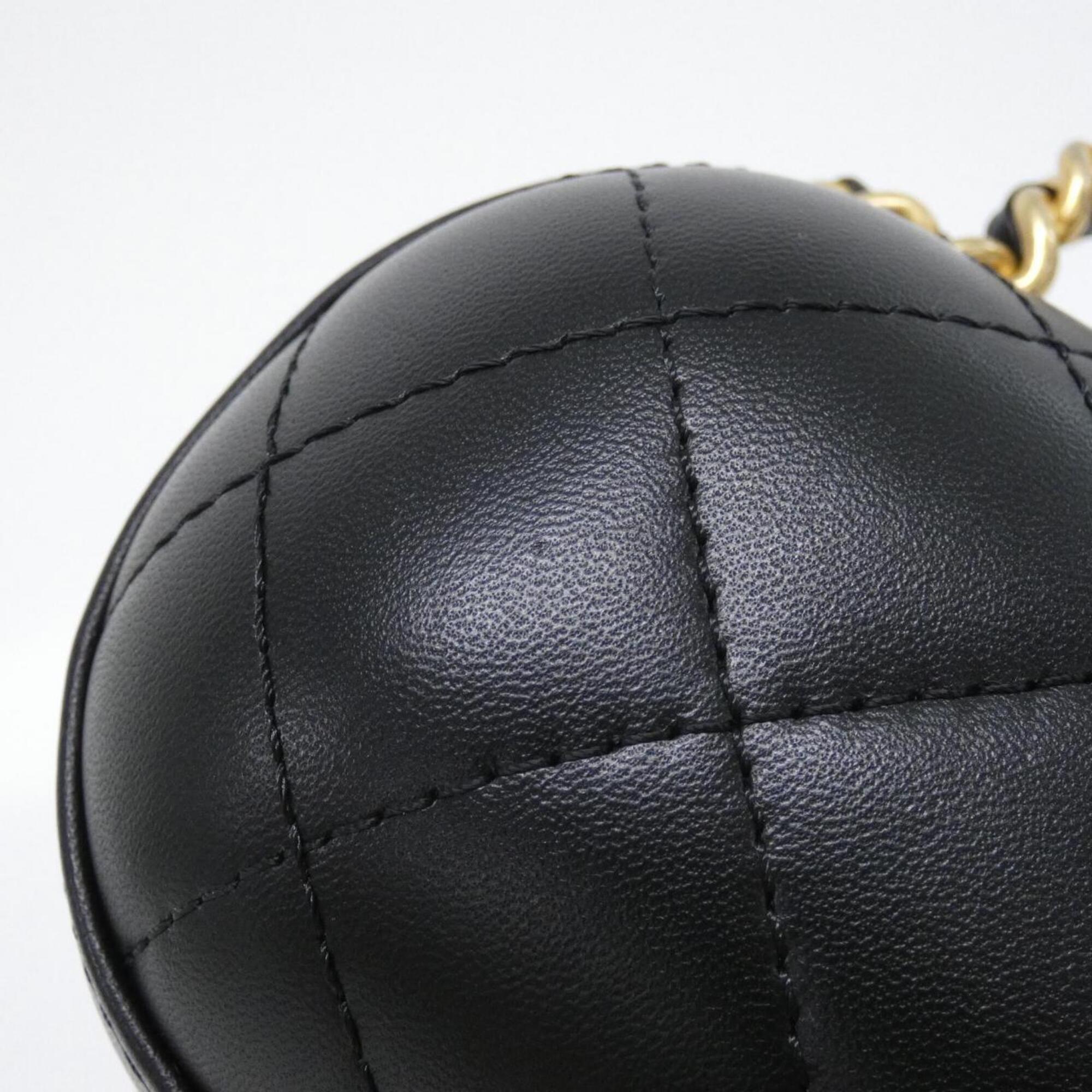 Chanel Black Leather Handbag (Pre-Owned)