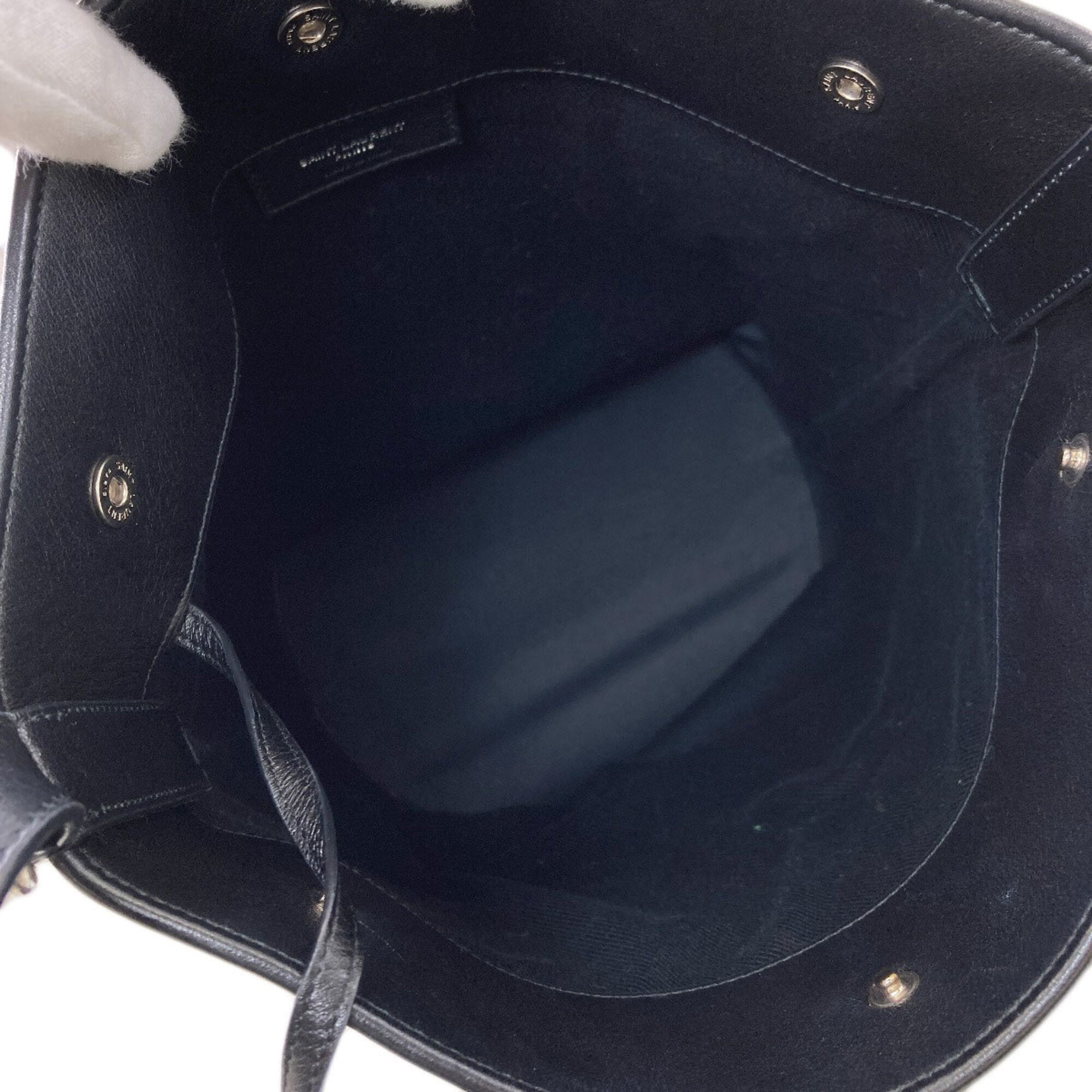 Saint Laurent Black Leather Shoulder Bag (Pre-Owned)