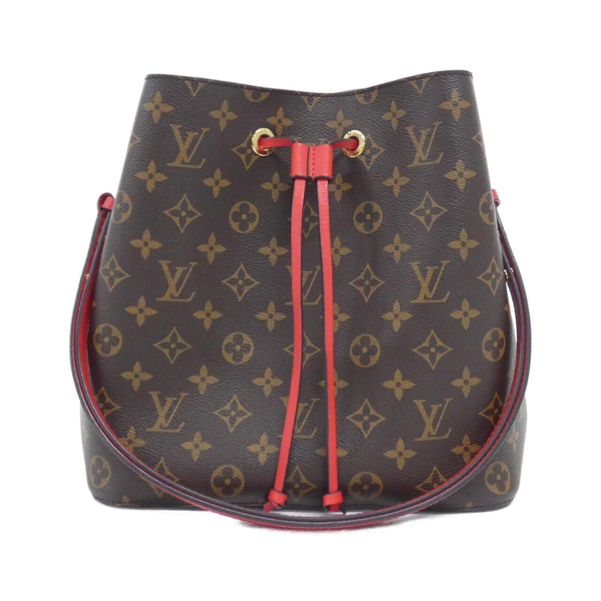 Louis Vuitton Coquelicots Marron Coated Canvas Shoulder Bag (Pre-Owned)