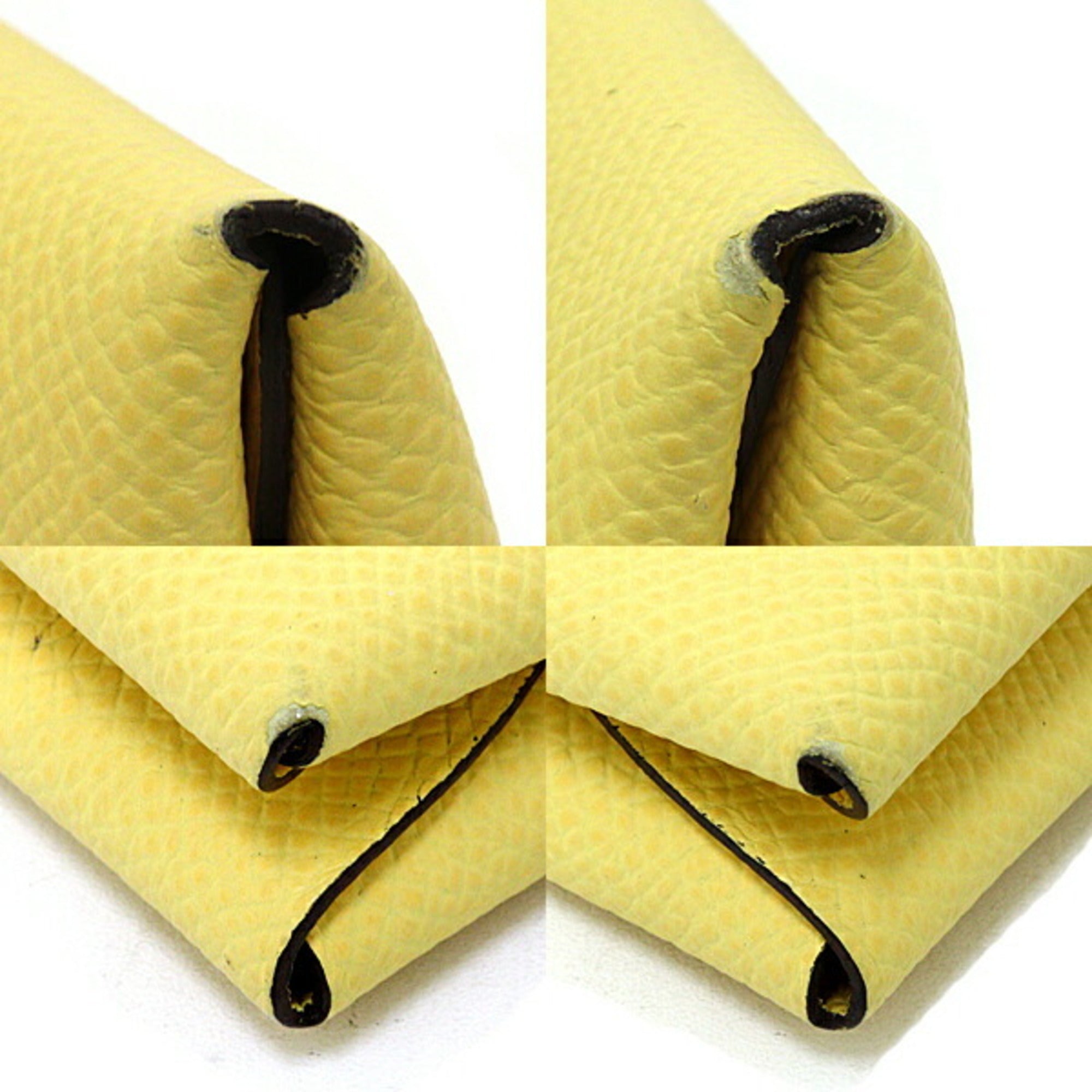 Hermes Jaune Mango Epsom Leather Coin Purse/Coin Case (Pre-Owned)