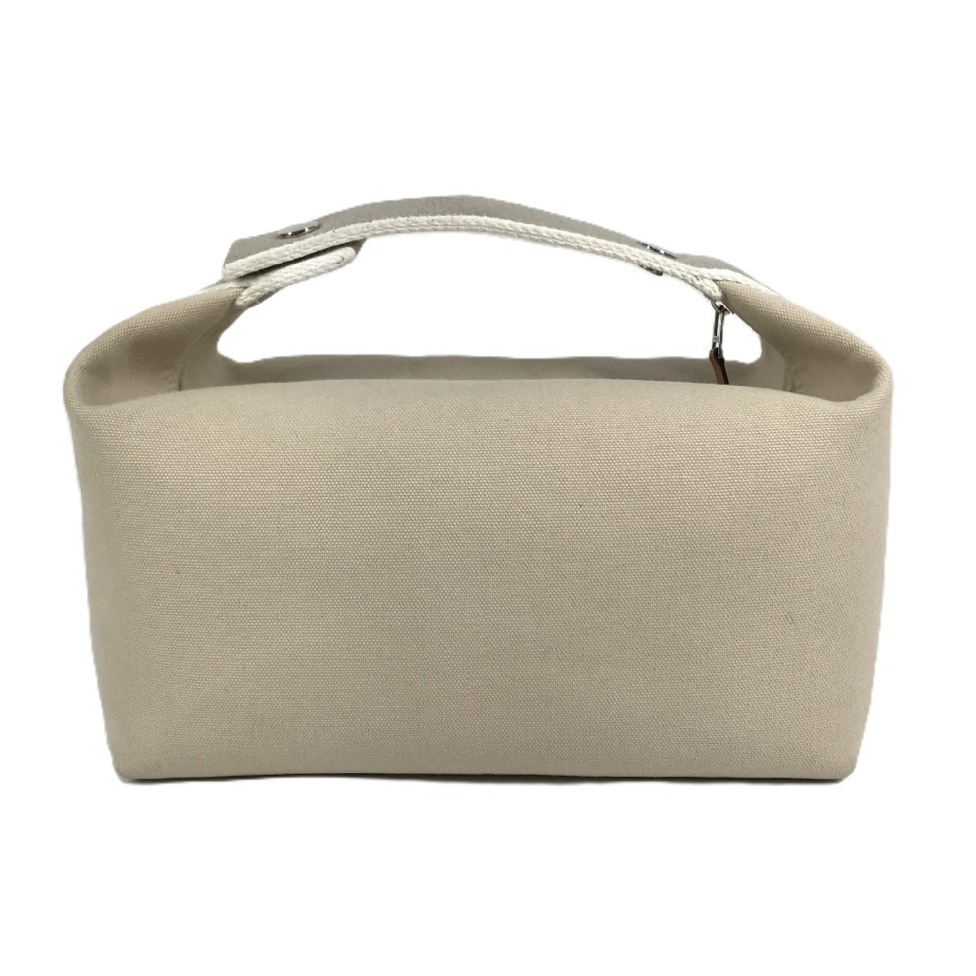 Hermes Beige Cotton Pouch Vanity Bag (Pre-Owned)