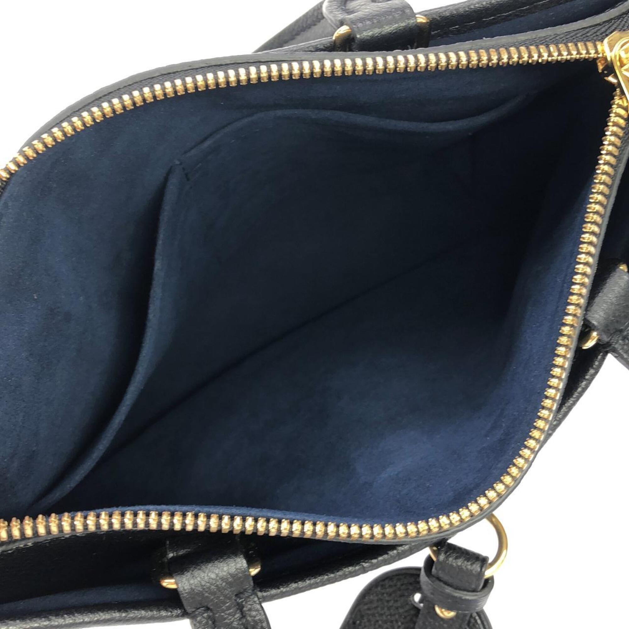 Louis Vuitton Black Leather Handbag (Pre-Owned)