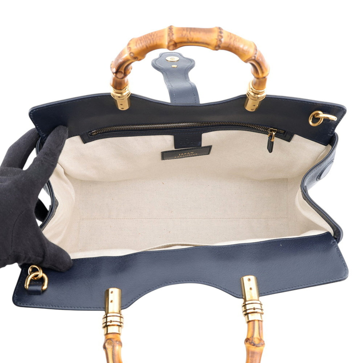 Gucci Gg Marmont Brown Navy Raffia Leather Handbag Shoulder Bag (Pre-Owned)