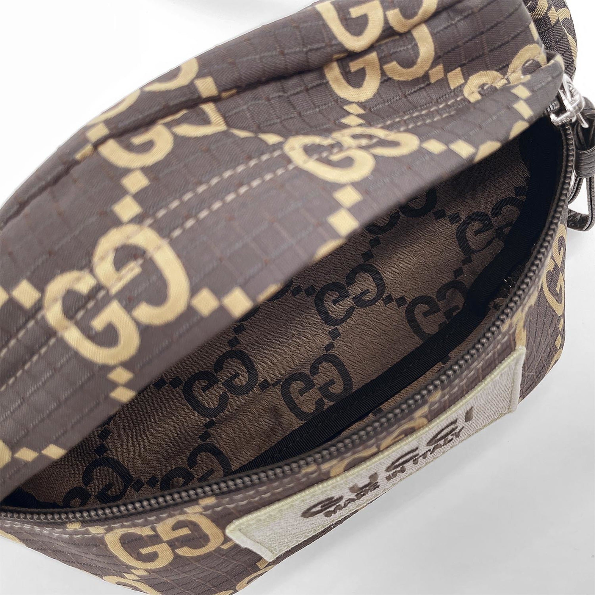 Gucci Brown Nylon Fanny Pack Sling Bag (Pre-Owned)