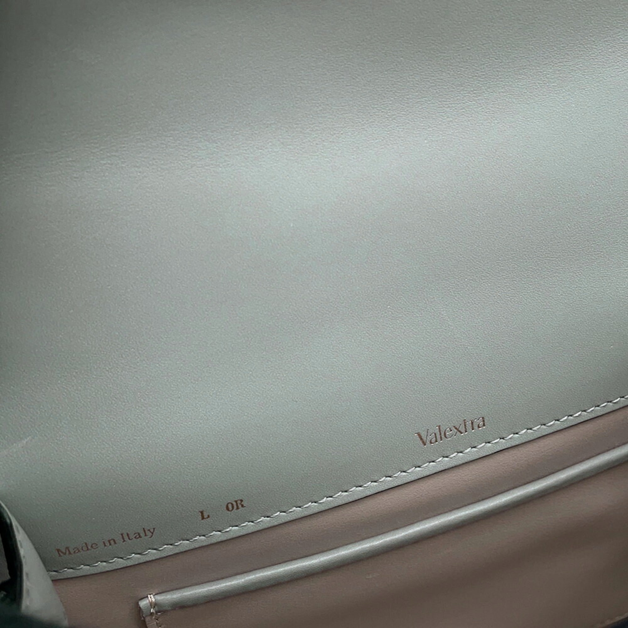 Valextra Light Gray Leather Handbag (Pre-Owned)