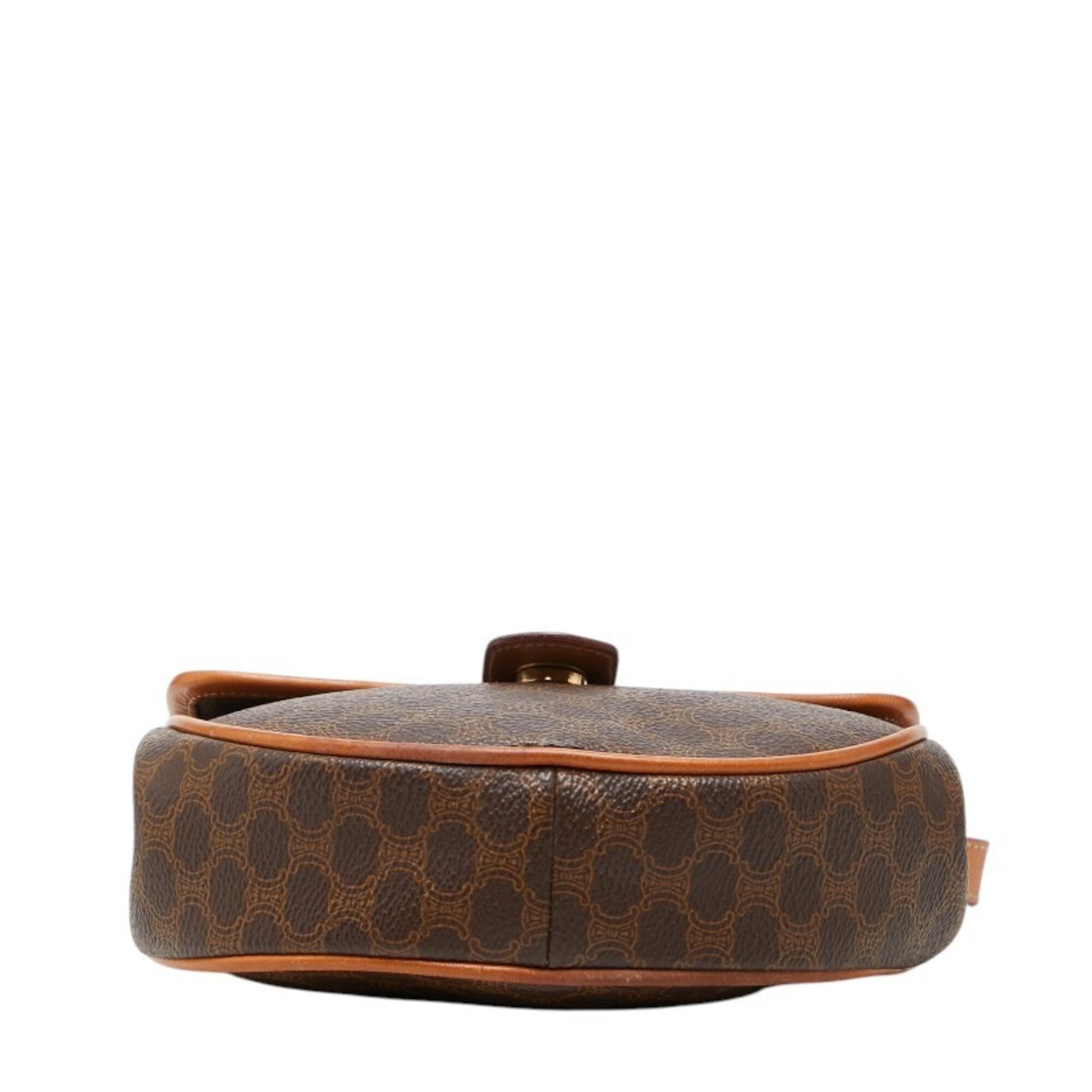 Celine Brown Pvc Leather Shoulder Bag (Pre-Owned)