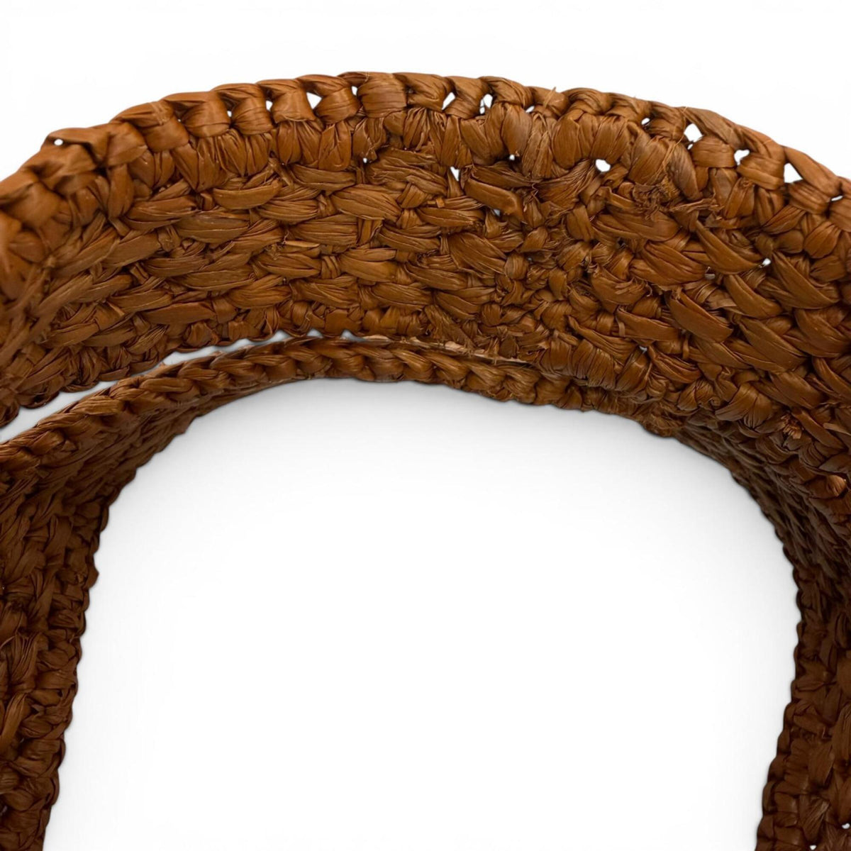 Loewe Gold Raffia Leather Handbag Shoulder Bag (Pre-Owned)