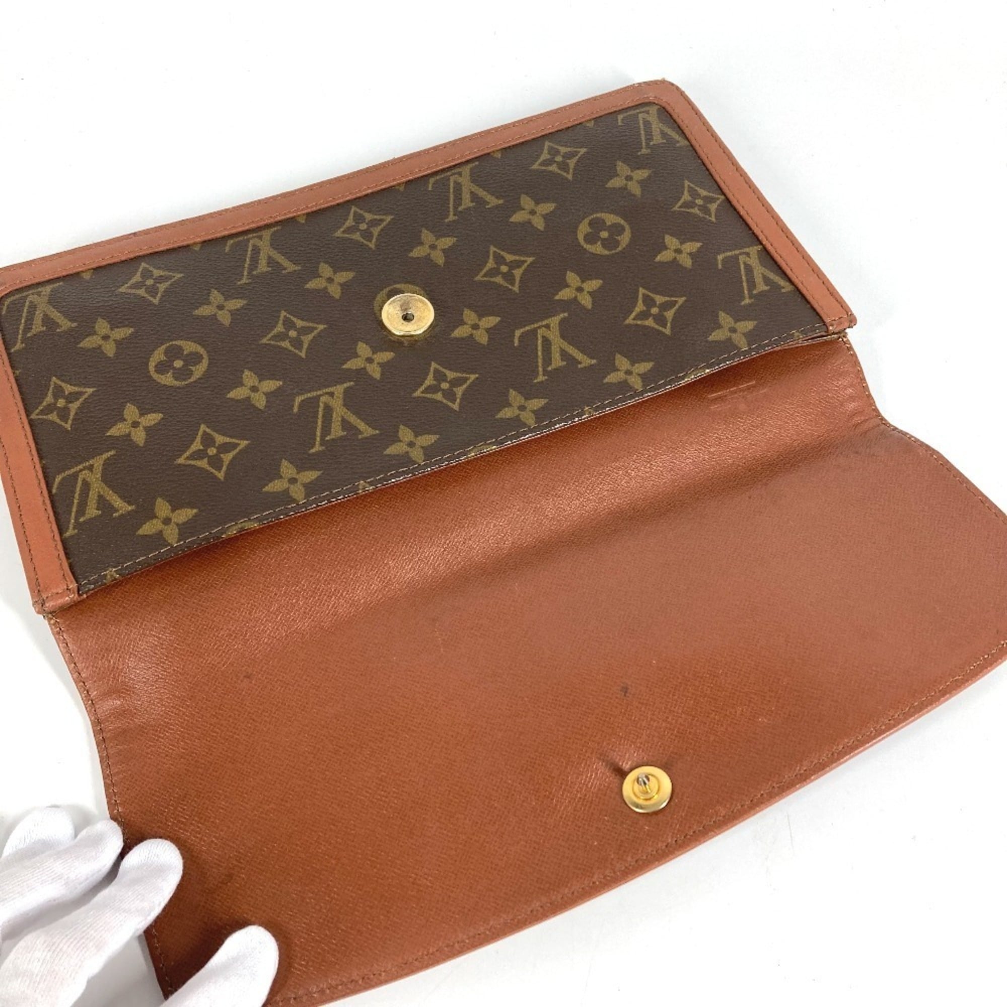 Louis Vuitton Monogram Brown Monogram Clutch Bag (Pre-Owned)