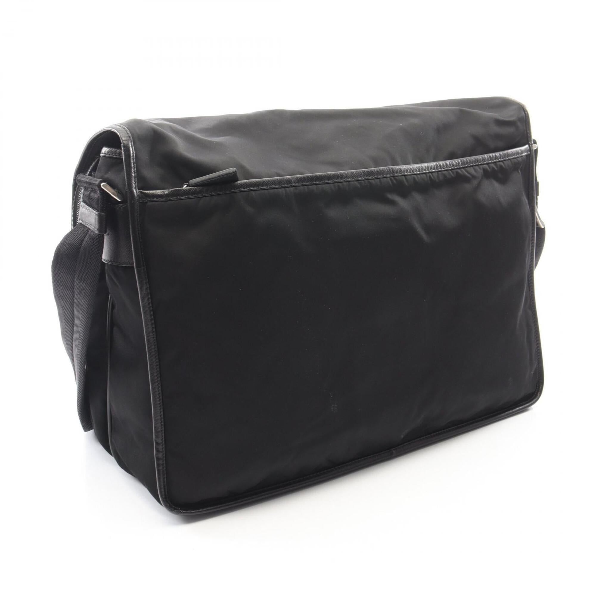 Prada Black Nylon Handbag Shoulder Bag (Pre-Owned)