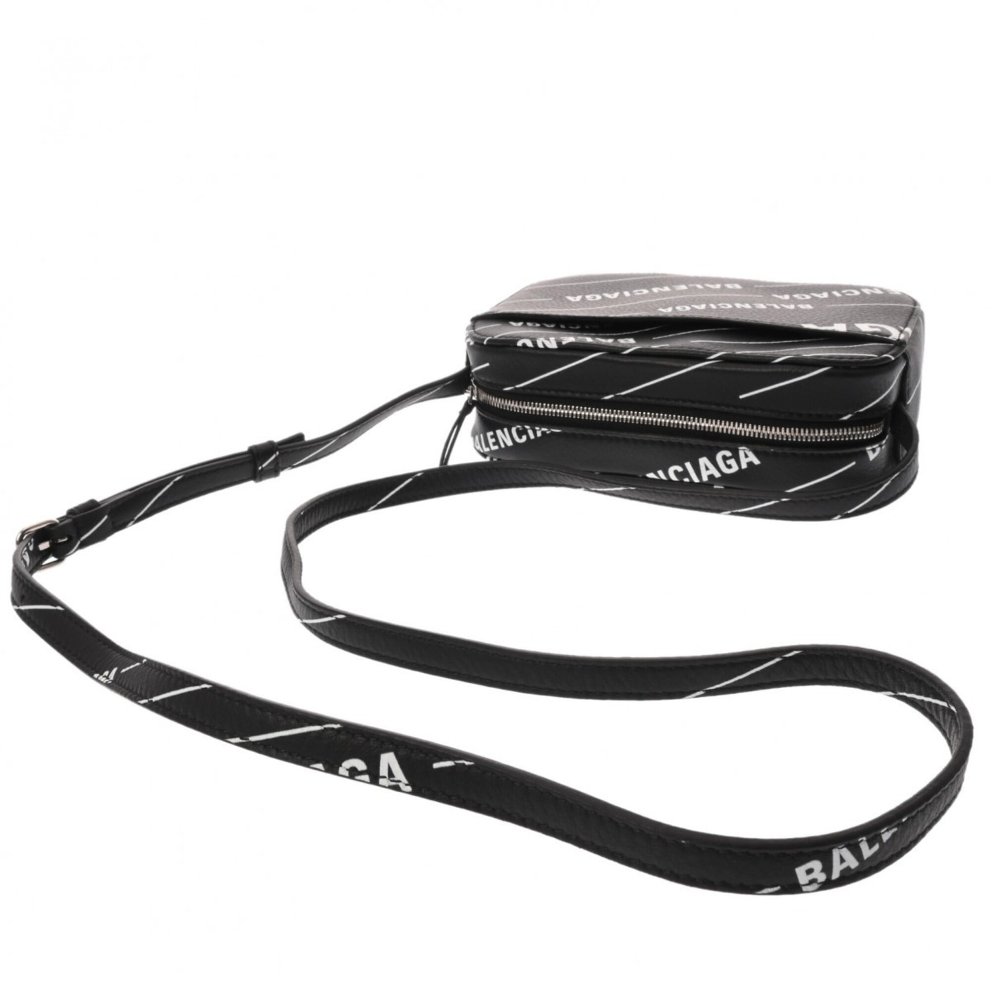 Balenciaga Black Leather Shoulder Bag (Pre-Owned)