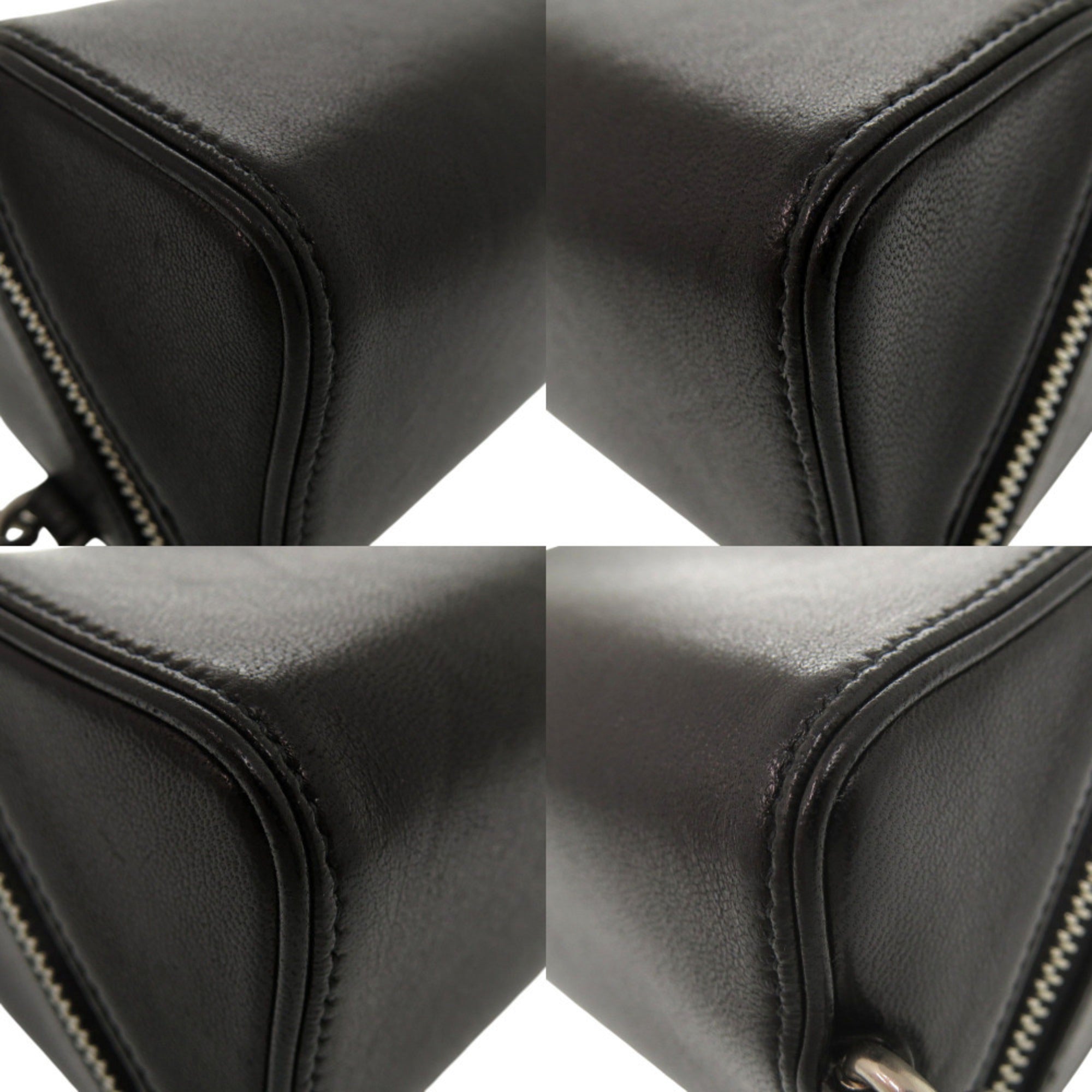 Yves Saint Laurent Black Leather Pouch Shoulder Bag (Pre-Owned)