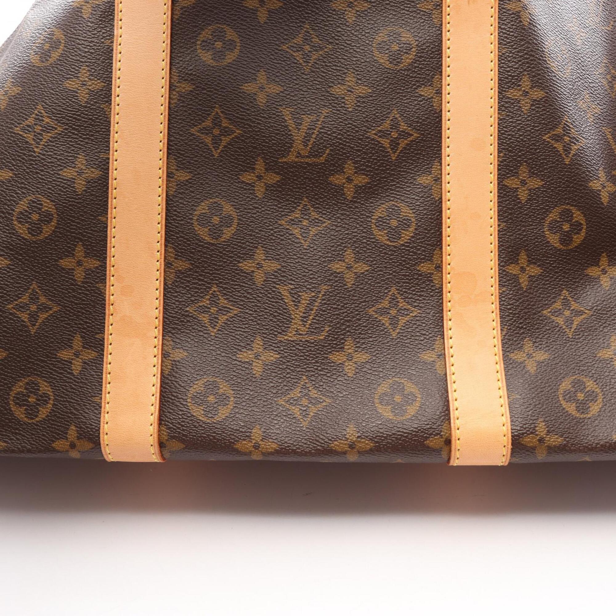Louis Vuitton Brown Monogram Leather Boston Bag Handbag (Pre-Owned)