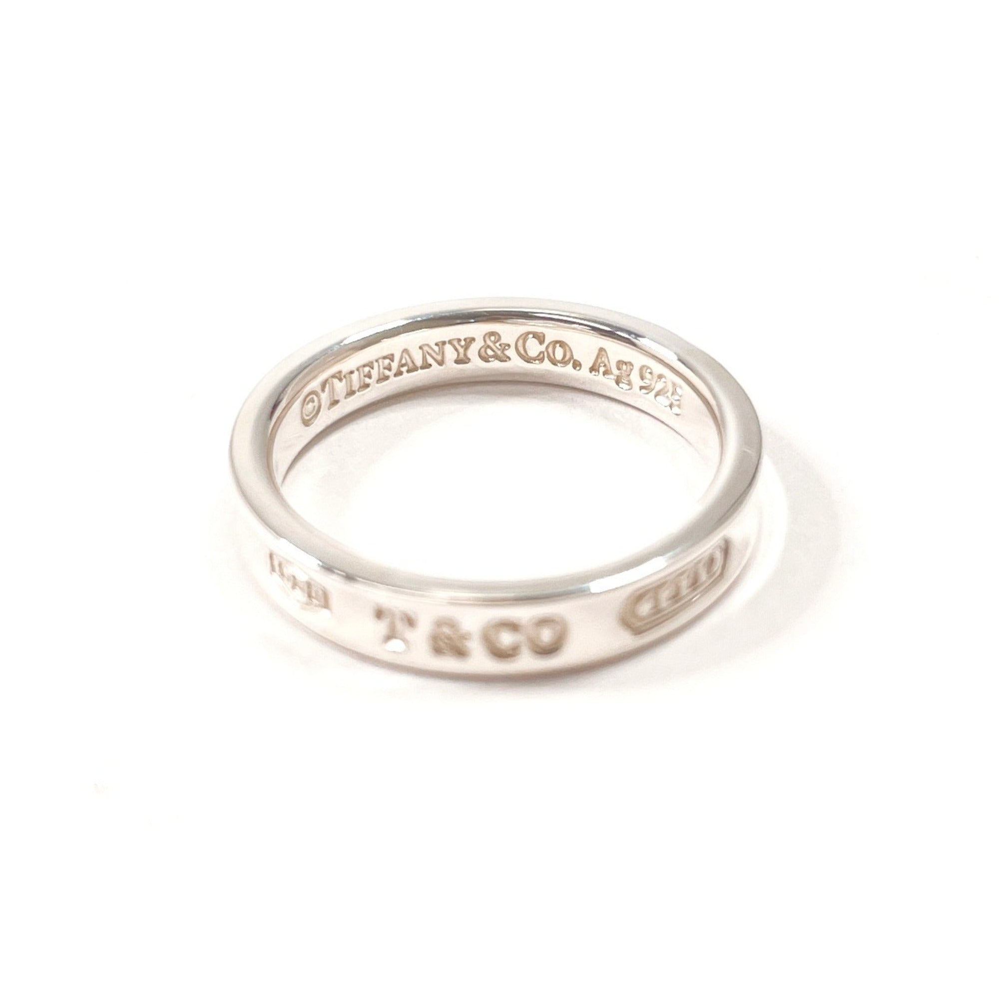Tiffany Silver Silver 925 Band Ring (Pre-Owned)