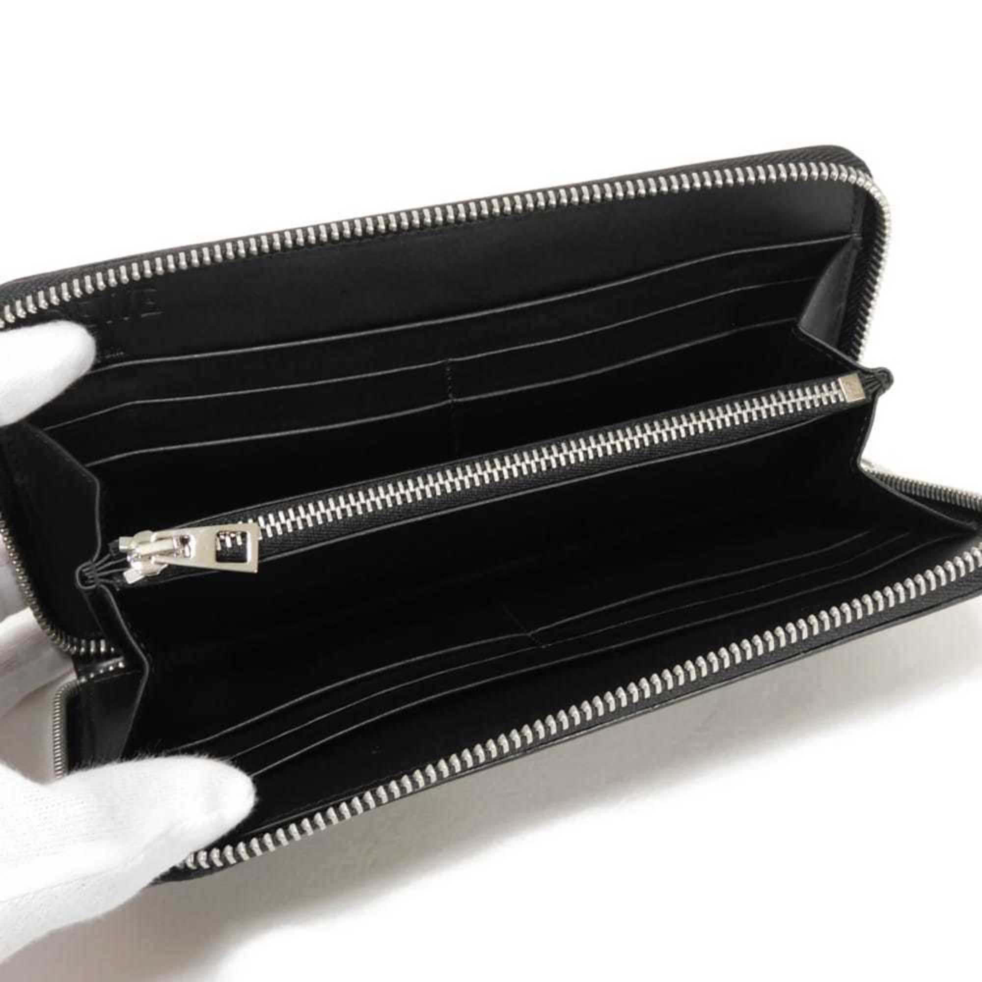 Loewe Black Leather Long Wallet (Bi-Fold) (Pre-Owned)