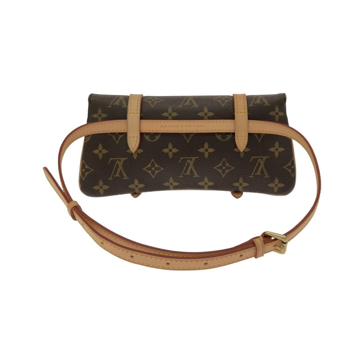 Louis Vuitton Marron Coated Canvas Fanny Pack Pochette (Pre-Owned)