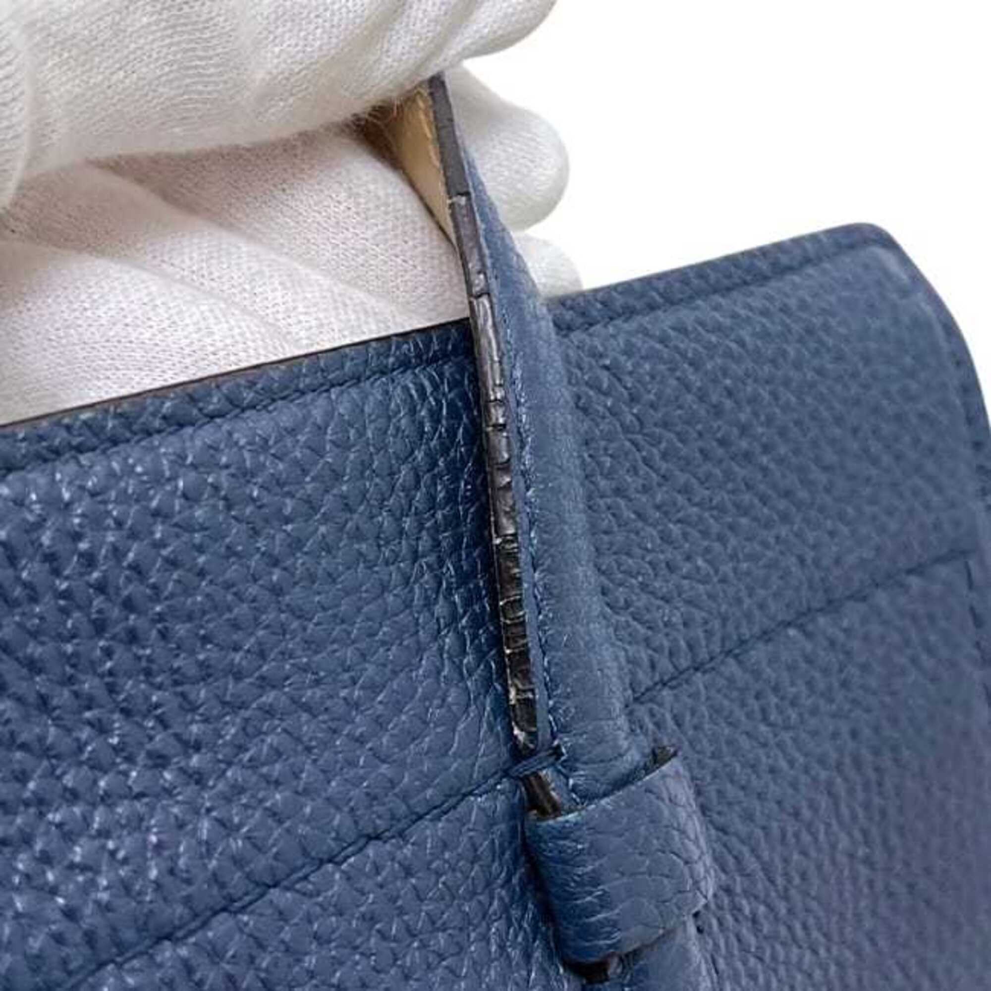 Salvatore Ferragamo Blue Leather Tote Bag (Pre-Owned)