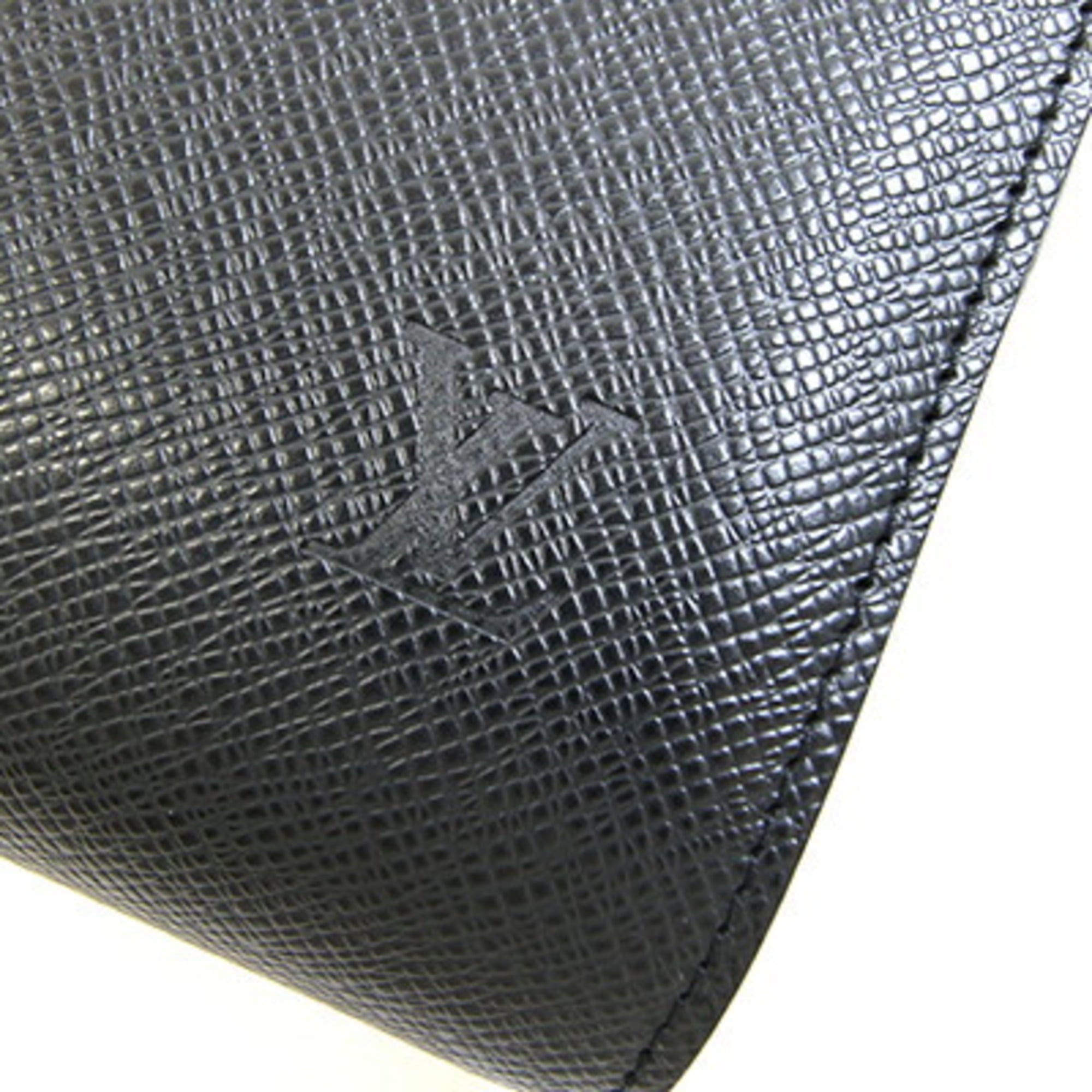 Louis Vuitton Ardoise Black Taiga Leather Clutch Bag (Pre-Owned)