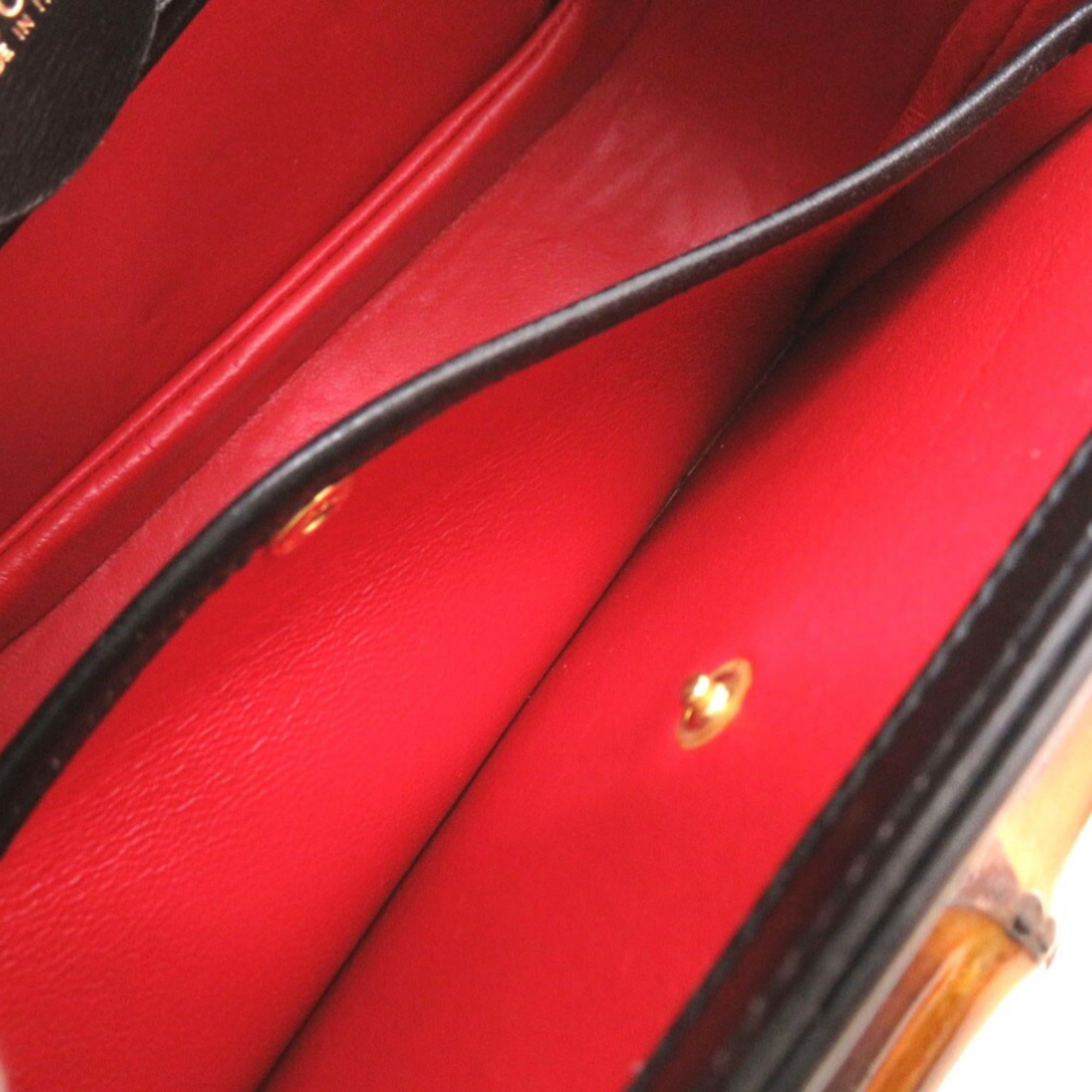 Gucci Black Leather Handbag (Pre-Owned)