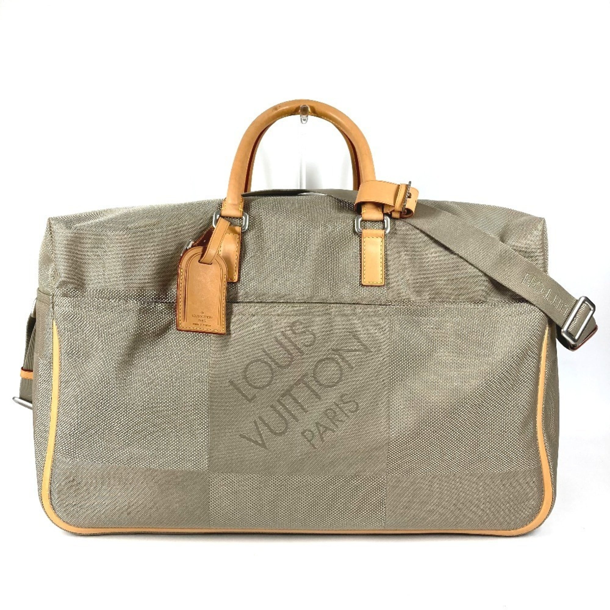 Louis Vuitton Beige Sable Damier Geant Canvas Boston Bag Shoulder Bag (Pre-Owned)