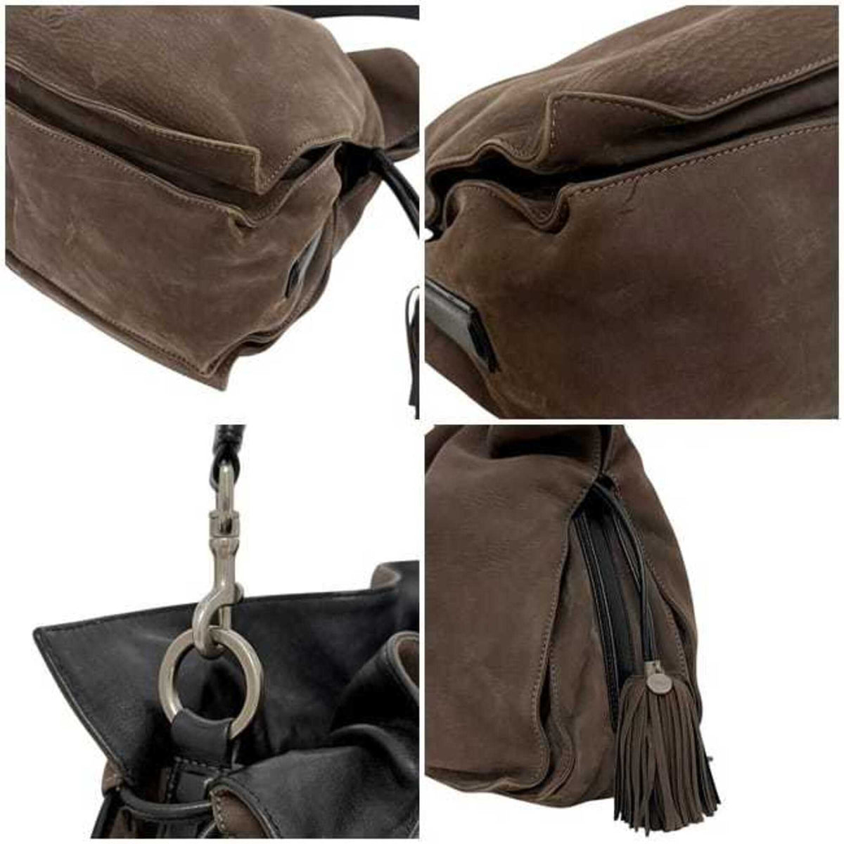 Loewe Brown Suede Leather Shoulder Bag (Pre-Owned)