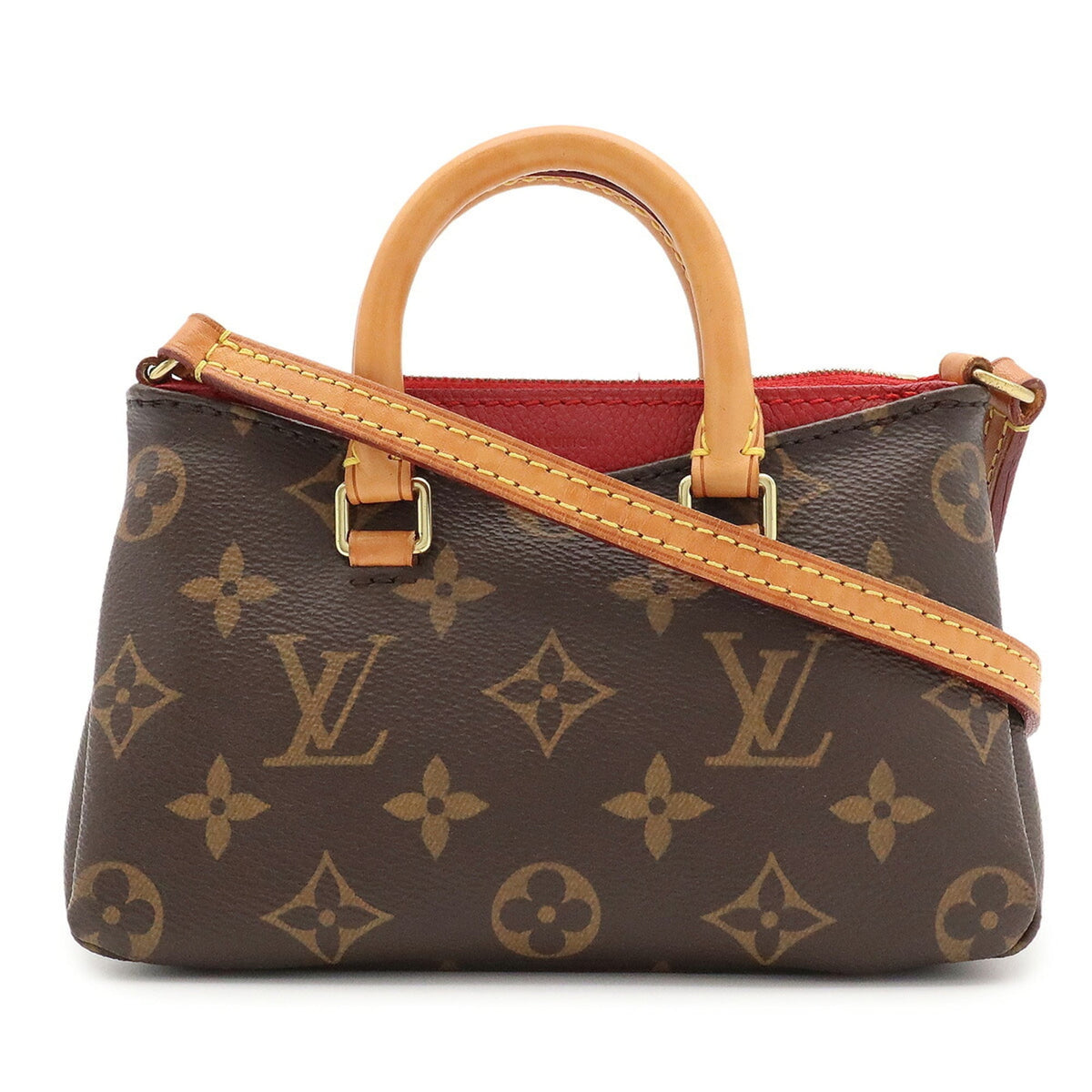 Louis Vuitton Cerise Monogram Red Color Monogram Handbag Shoulder Bag (Pre-Owned)