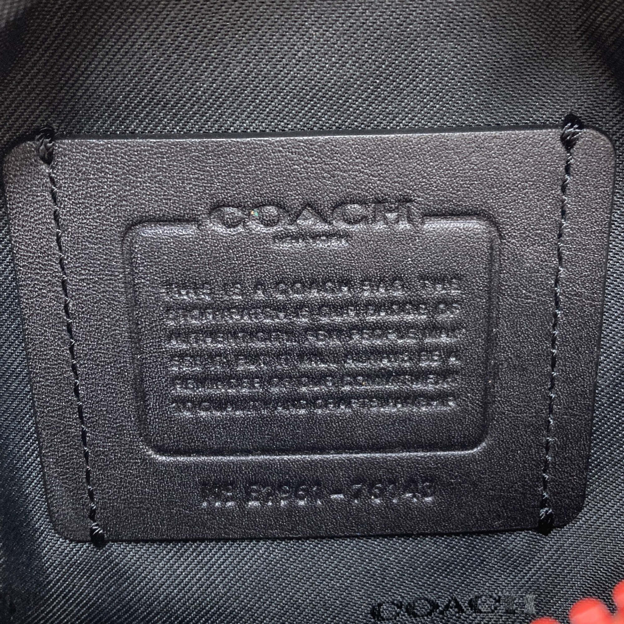Coach Blue Leather Sling Bag (Pre-Owned)