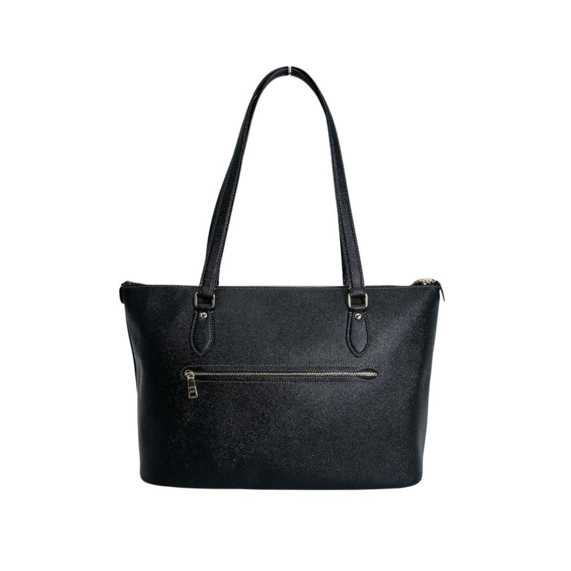 Coach Black Leather Tote Bag (Pre-Owned)
